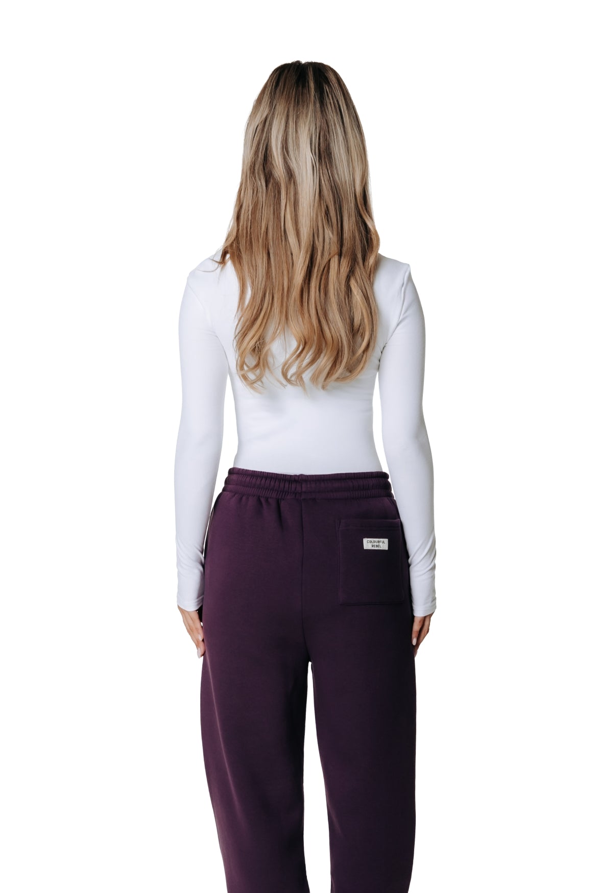 Uni-Label-Sweatpants | Dunkelviolett