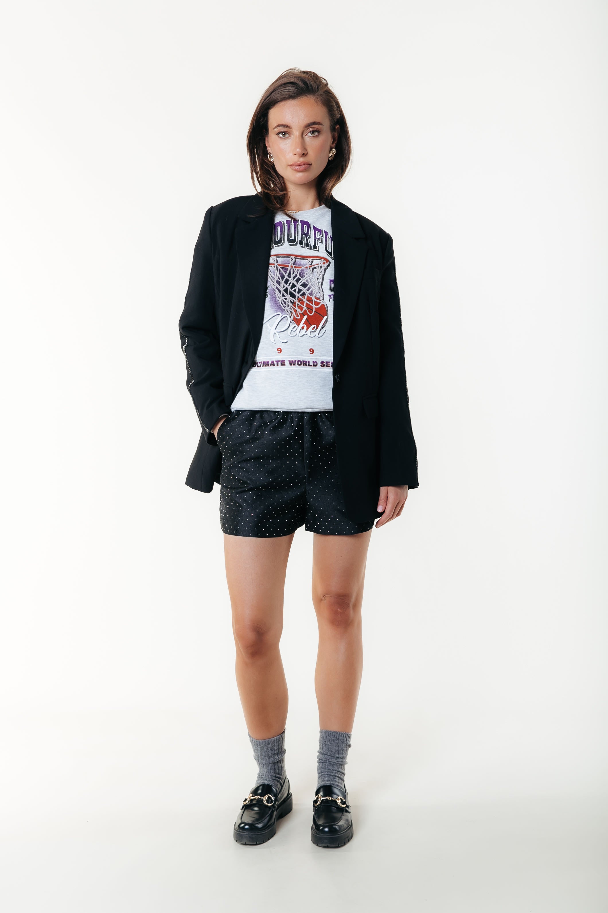 Florence Studded Short | Black