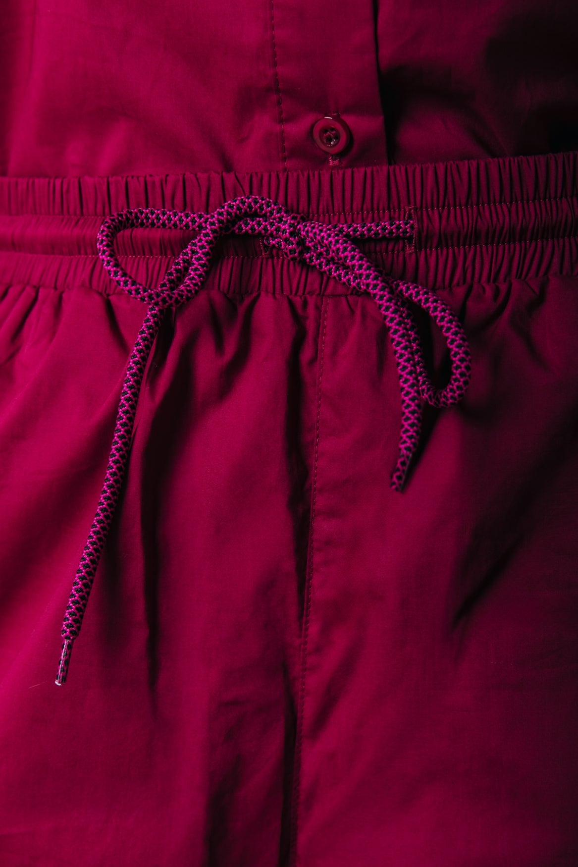 Jess Ruffle Short | Deep Burgundy