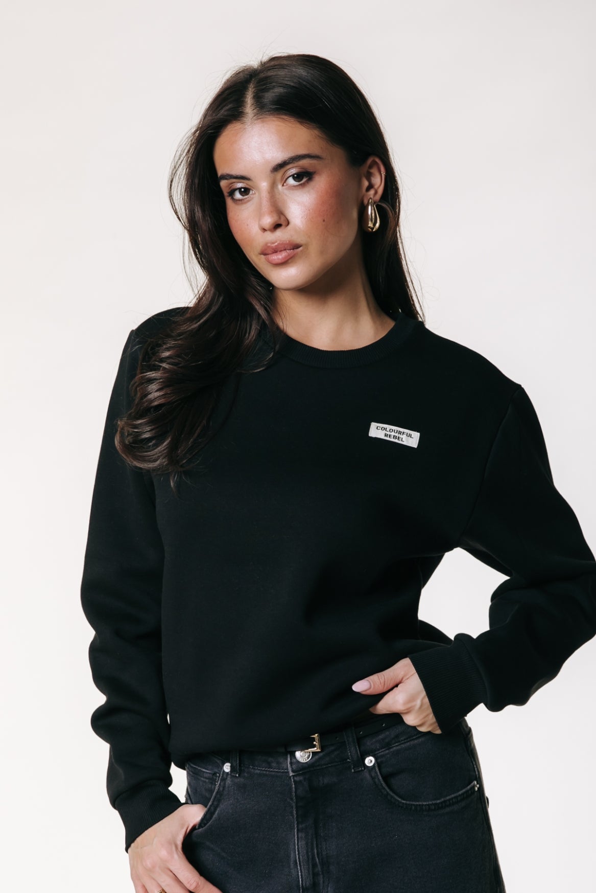 Uni Label Sweat | Black
