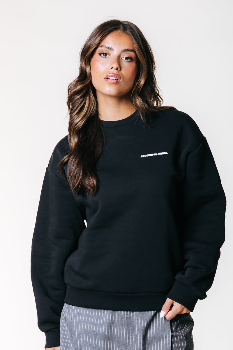 Bunter Rebellen-Sweat | Schwarz
