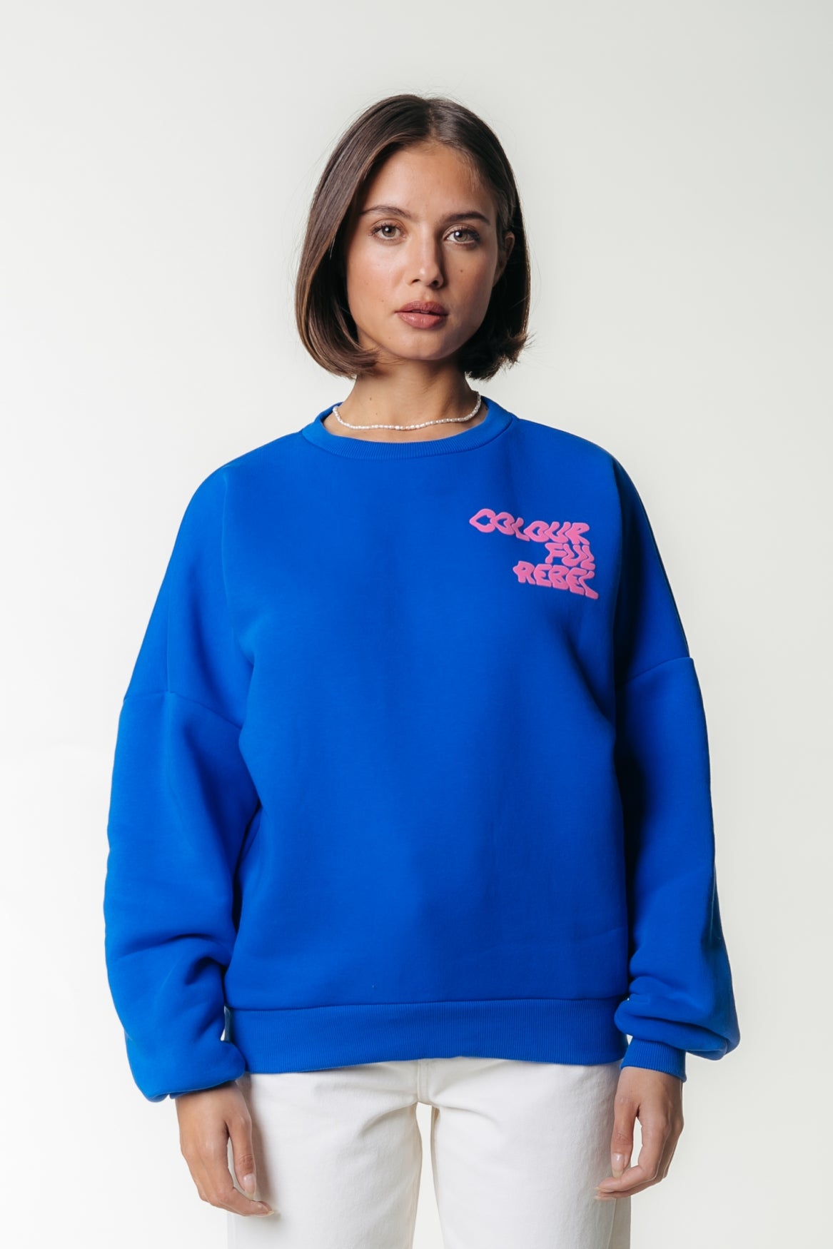 Wave Logo Sweat | Medium blue