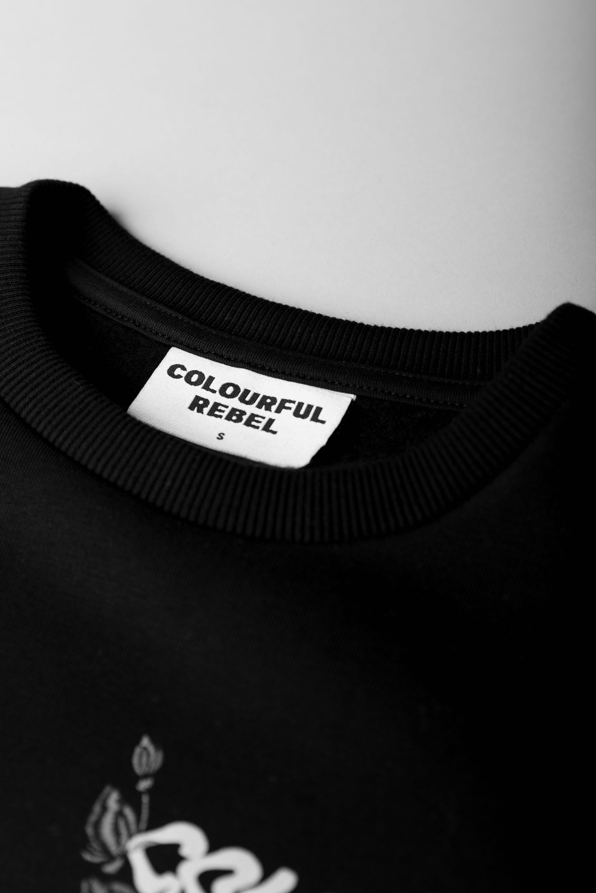 Flower Logo Sweat | Black