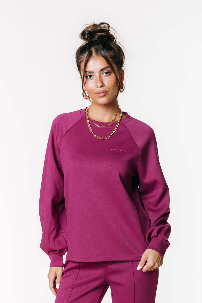 Jelena Raglan Sweat | Bordeaux