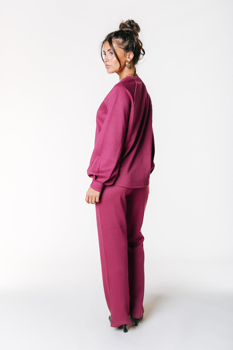 Jelena Raglan Sweat | Bordeaux