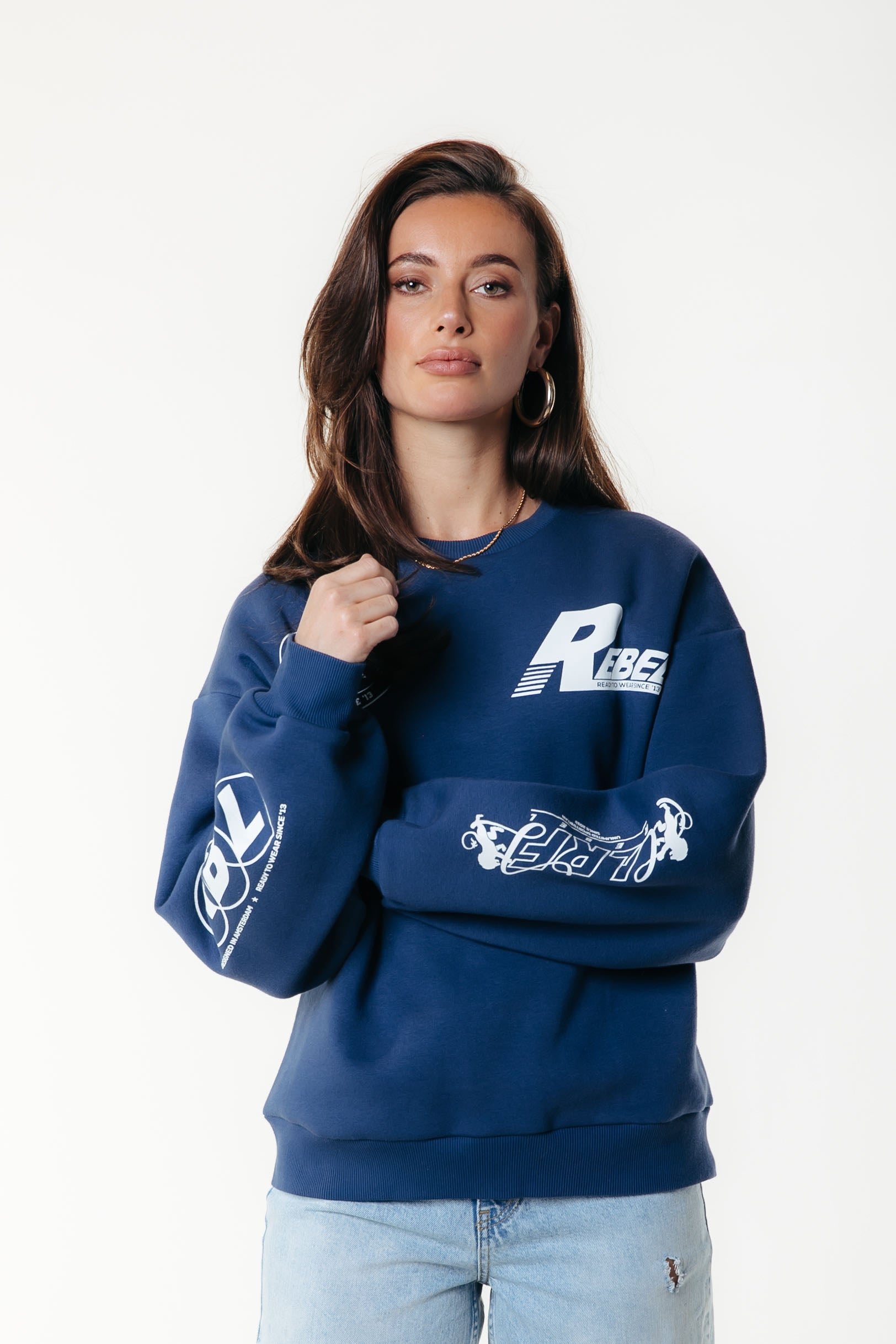 Logos Sweat | Deep Cobalt