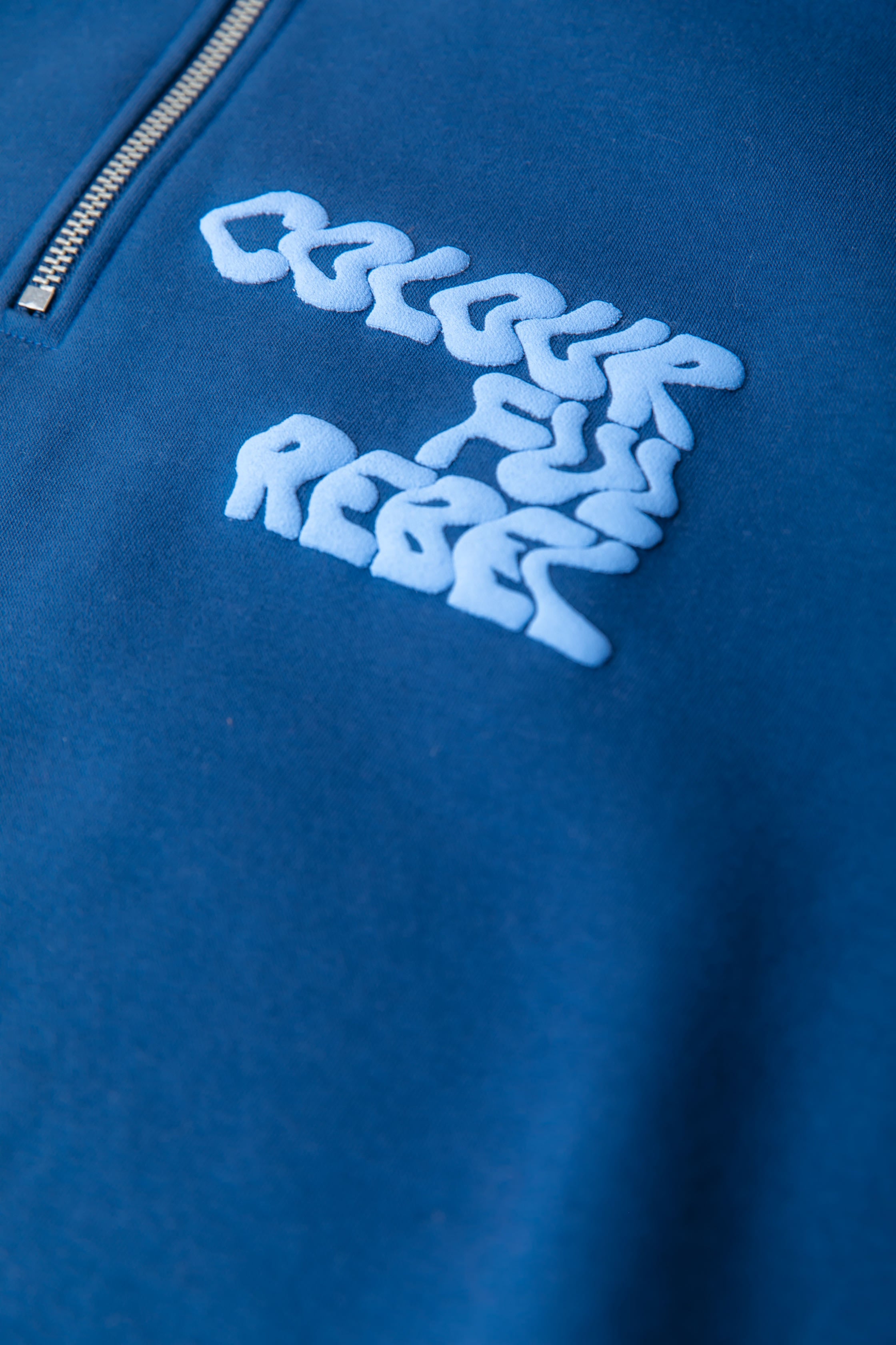 Uni Logo Zip Sweatshirt | Deep Cobalt