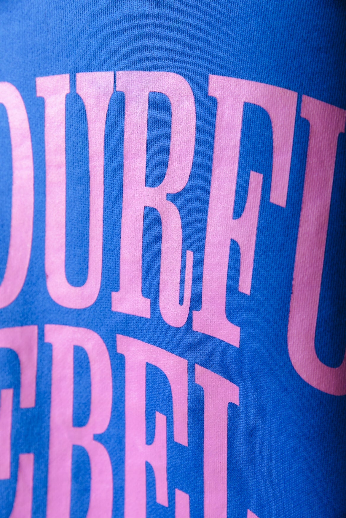 Colourful Rebel Dropped Shoulder Sweat | Bright blue