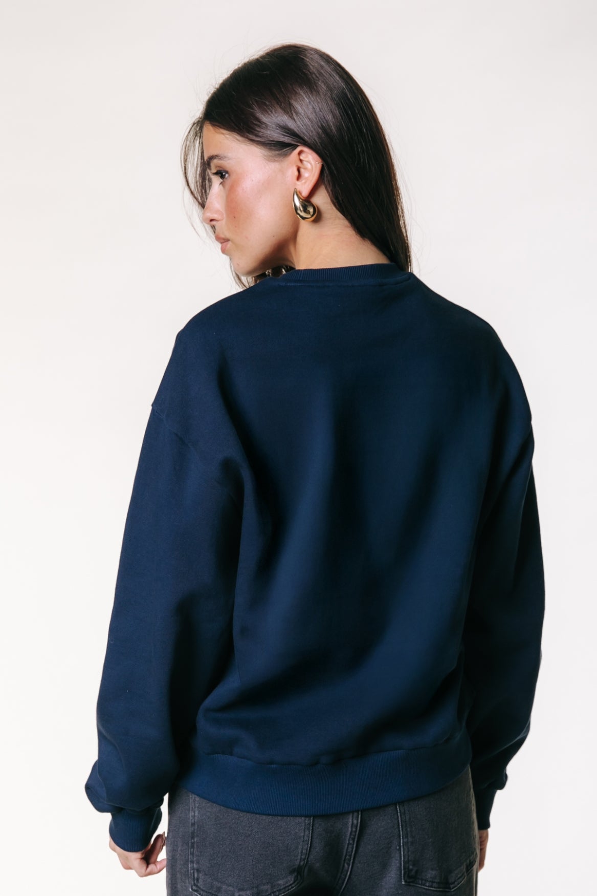 Uni Label Sweat | Dark Navy