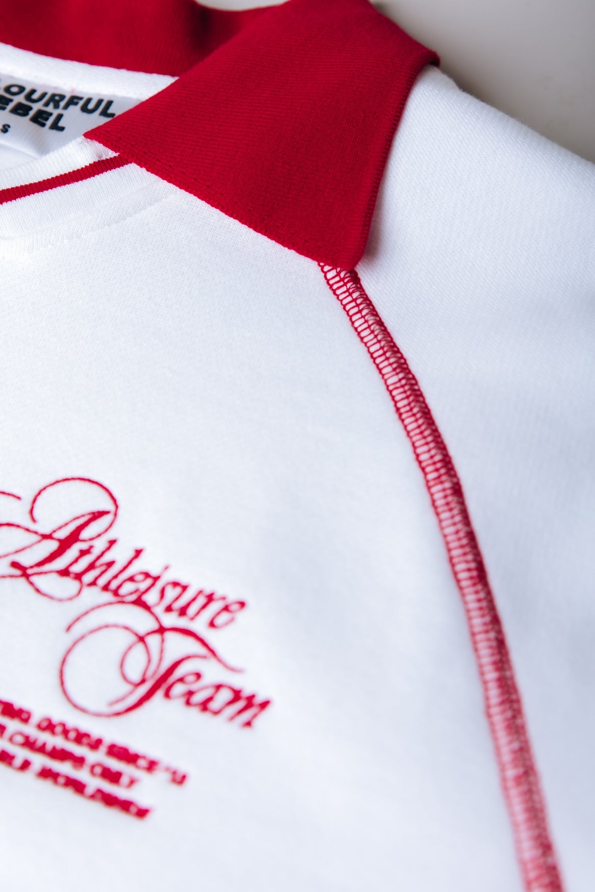 Sport Collar Raglan Dropped Shoulder Sweat | Off white