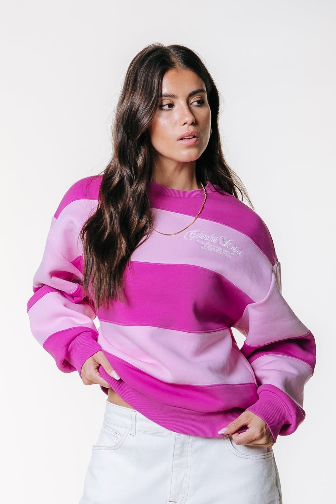 Cut &amp; Sew Sweat | Pink