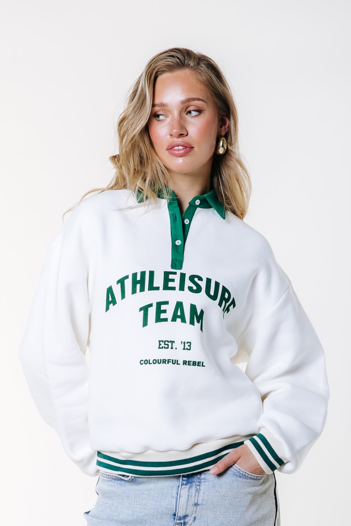 Polo Athletic Team Sweat | Off white