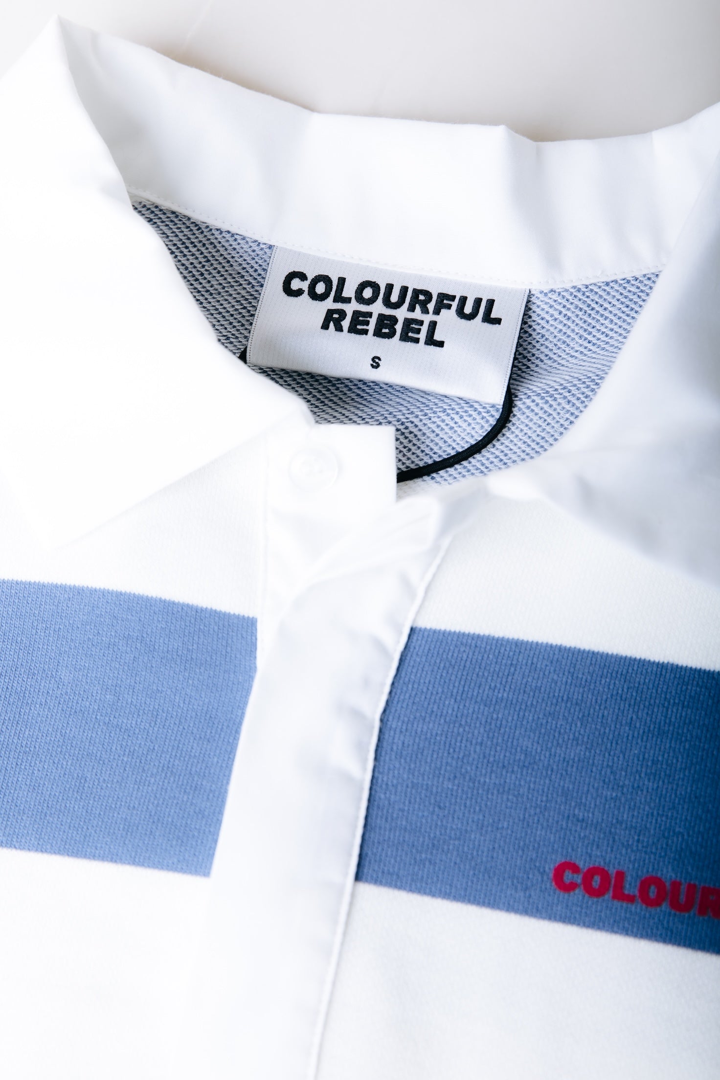 Skyler Striped 33 Polo | Medium blue
