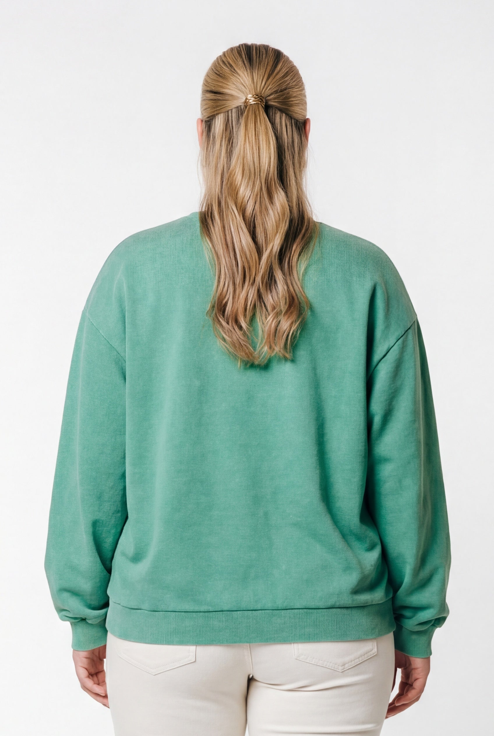 Colourful Rebel Logo Sweat | Off Green