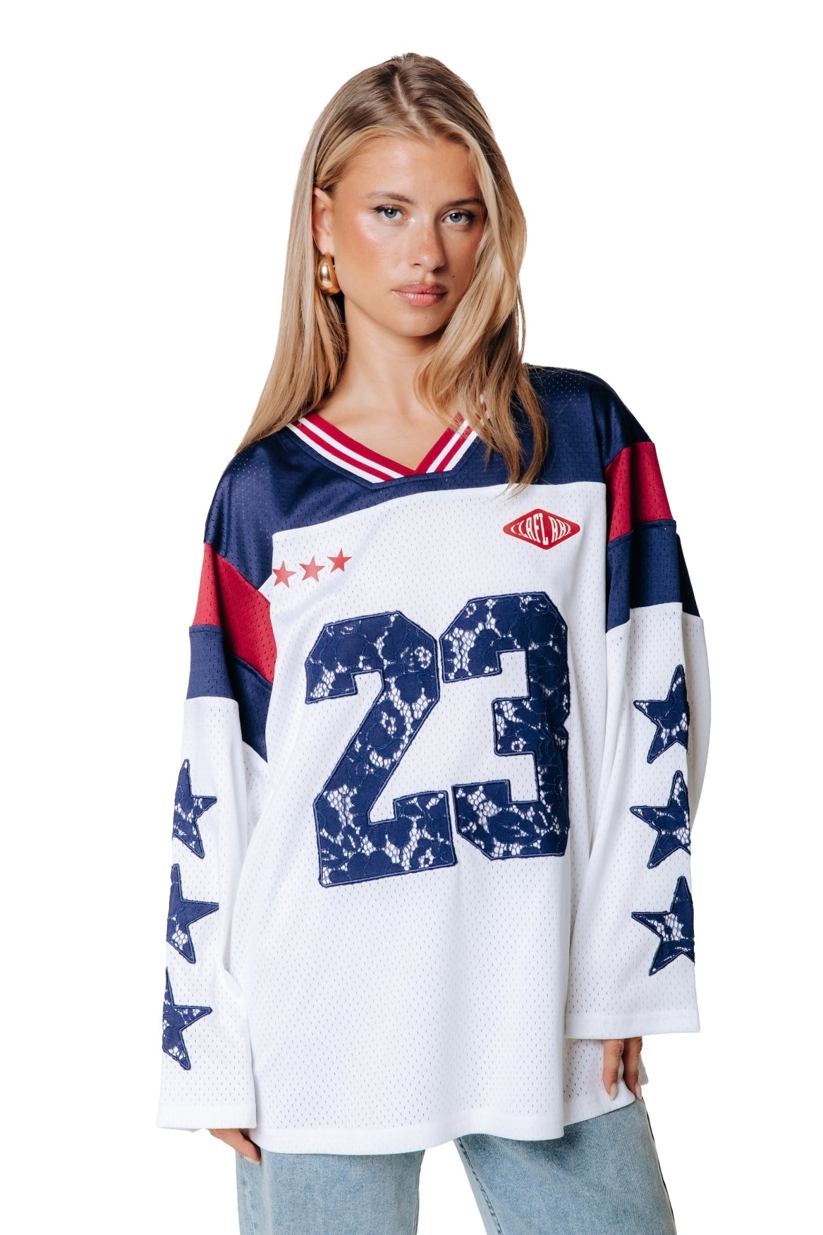 Tayla Mesh Football Longsleeve | Multicolor