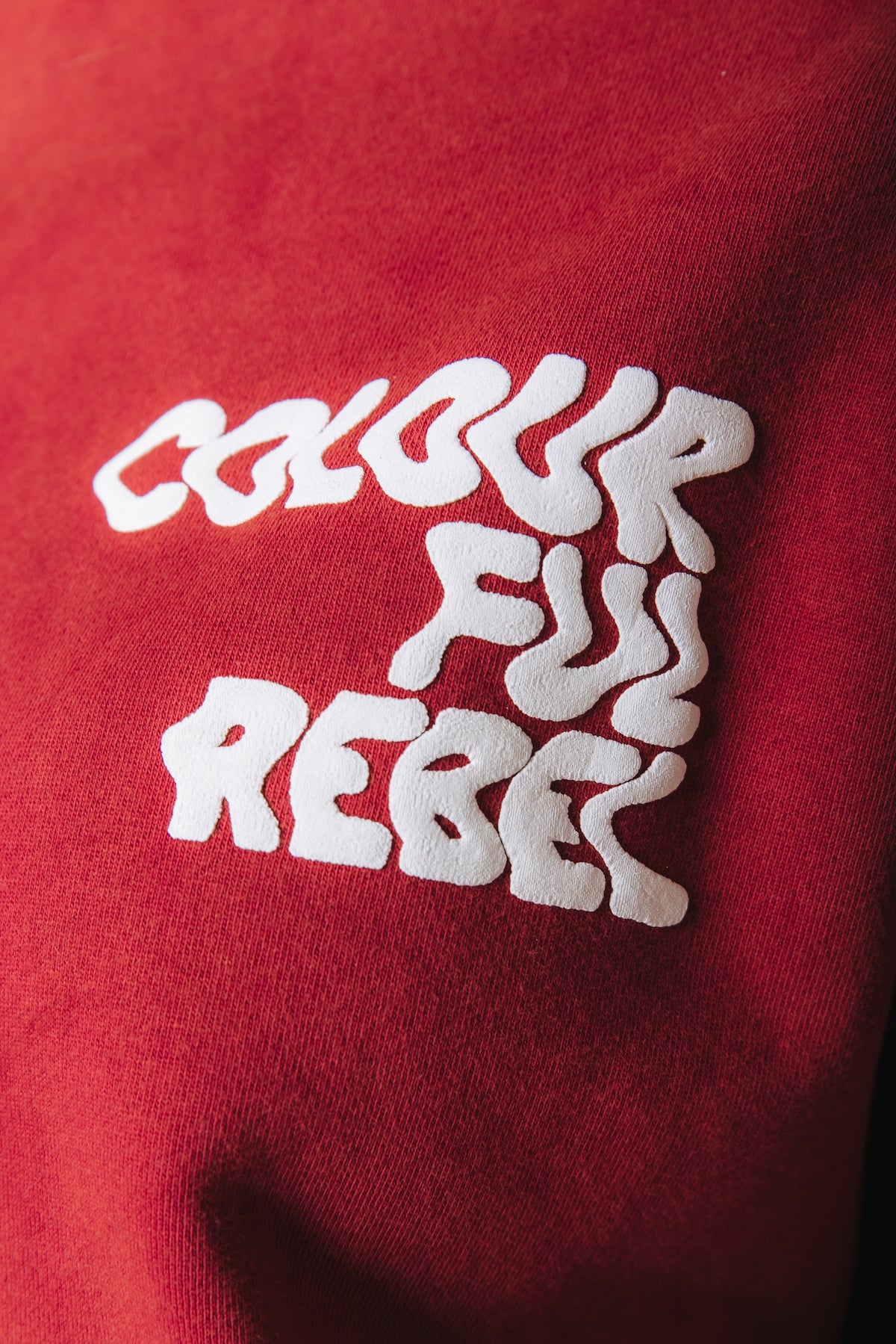 Wavy Logo Sweat | Red