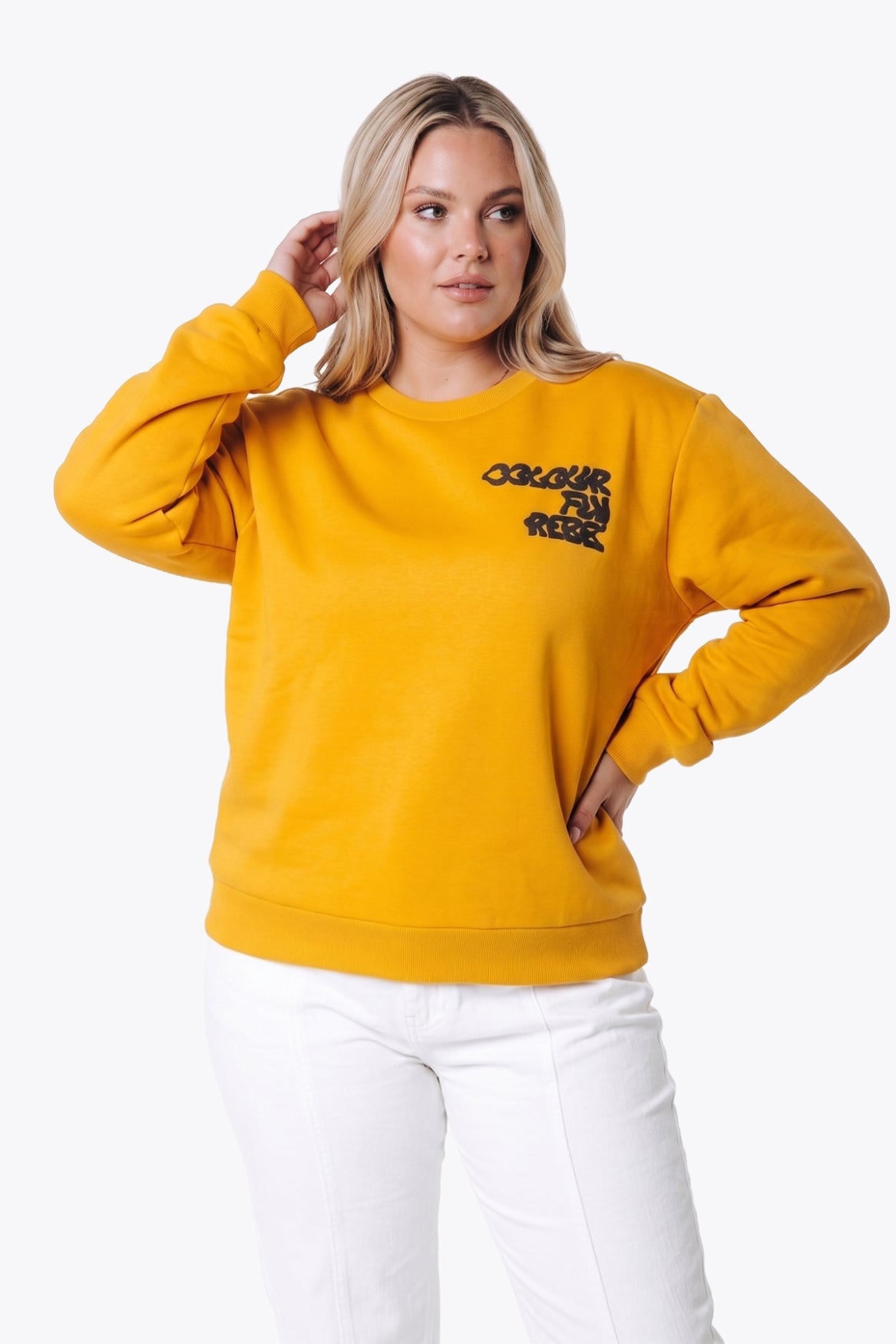 Logo Wave Sweat | Ochre Yellow