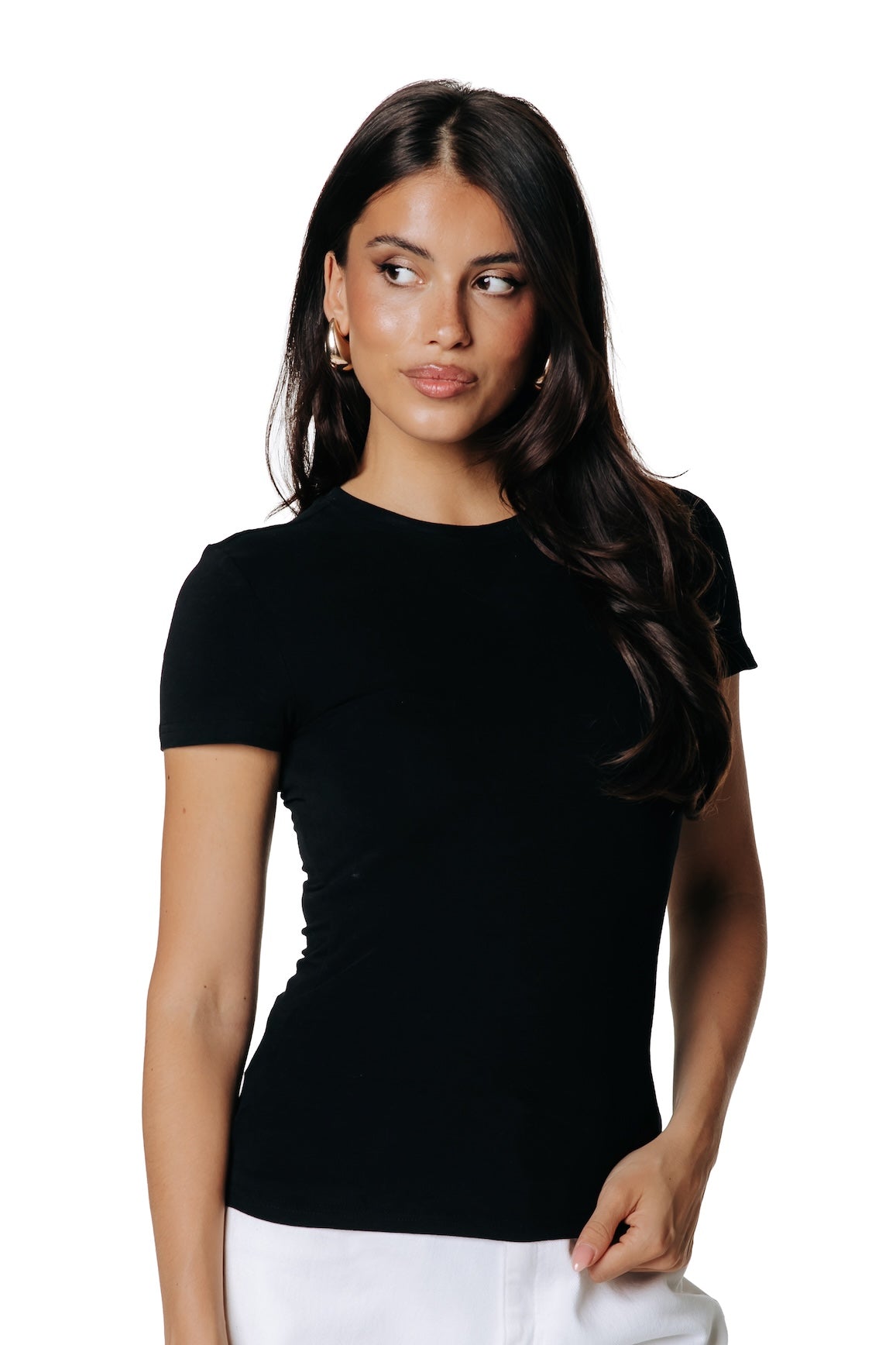 Fitted T-shirt | Black