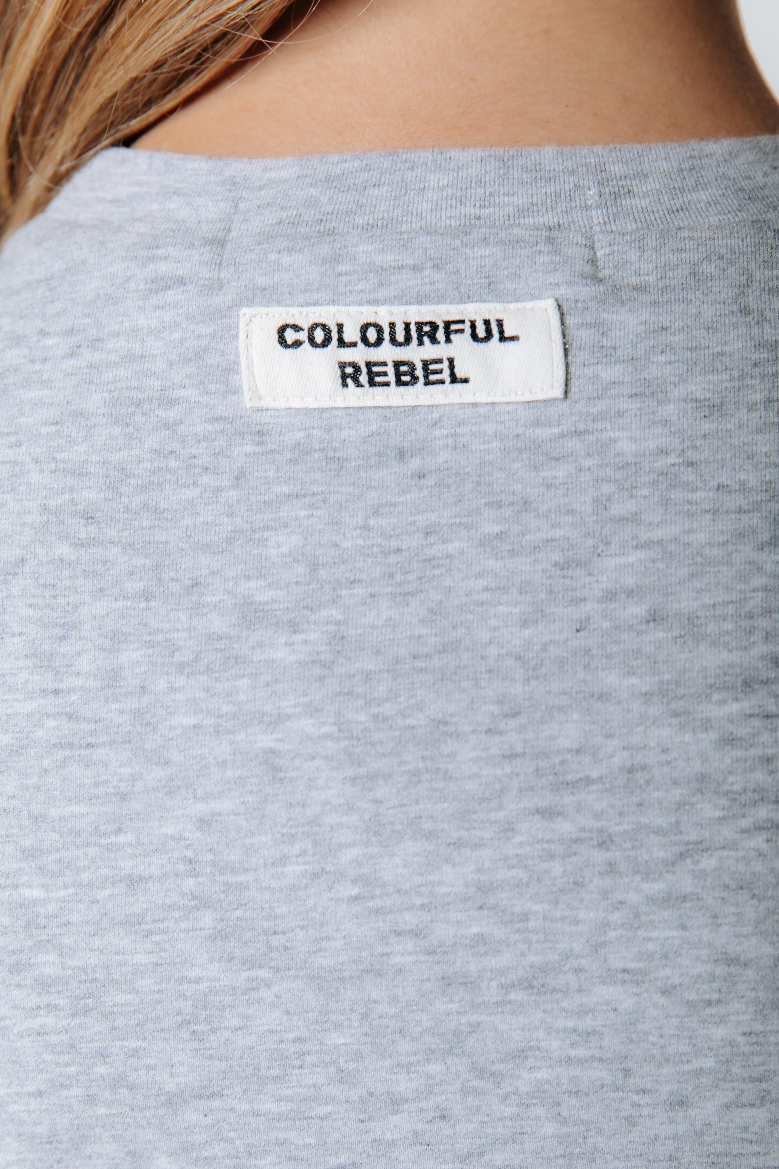 Fitted Longsleeve Top | Medium grey melange