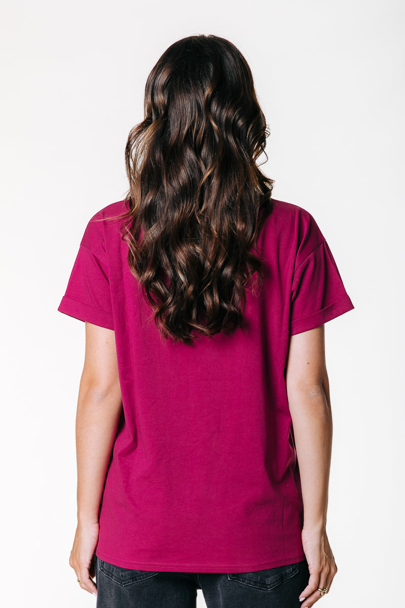Uni Logo T-Shirt | Bordeaux