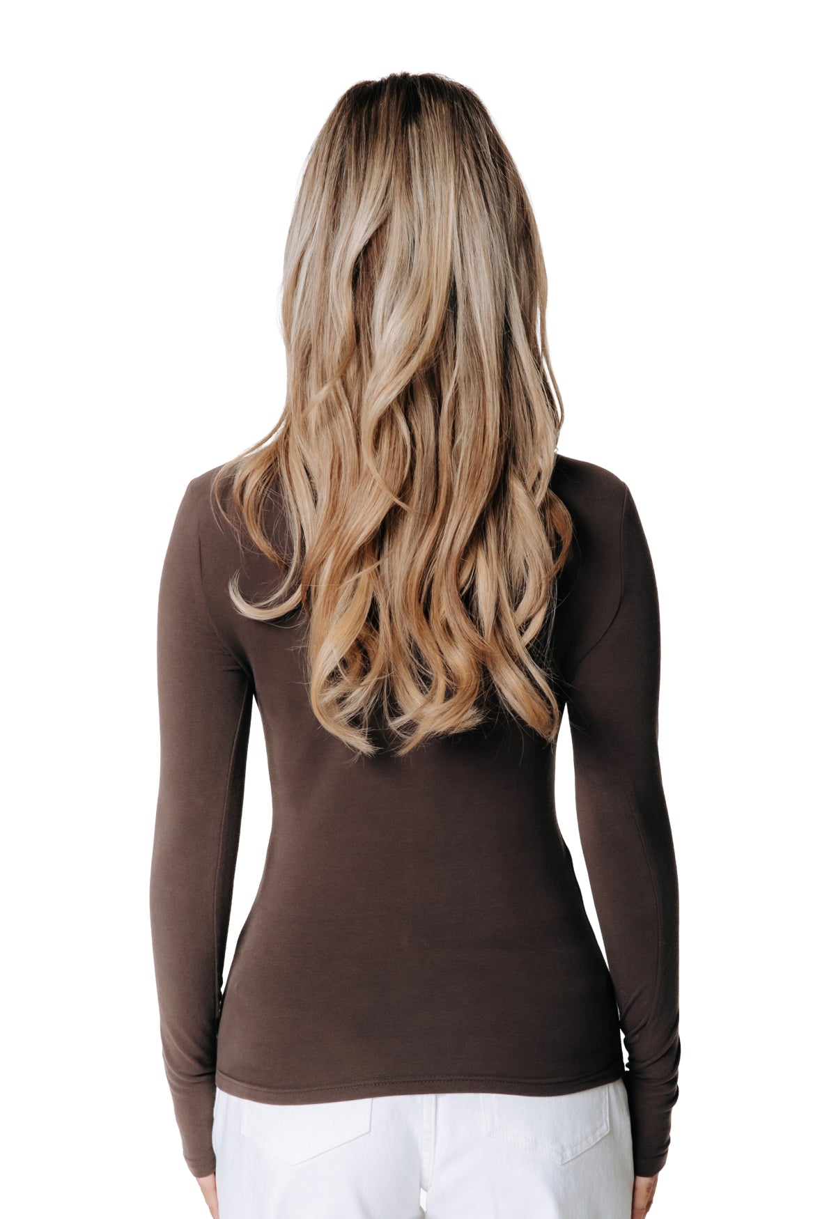 Fitted T-shirt | Brown