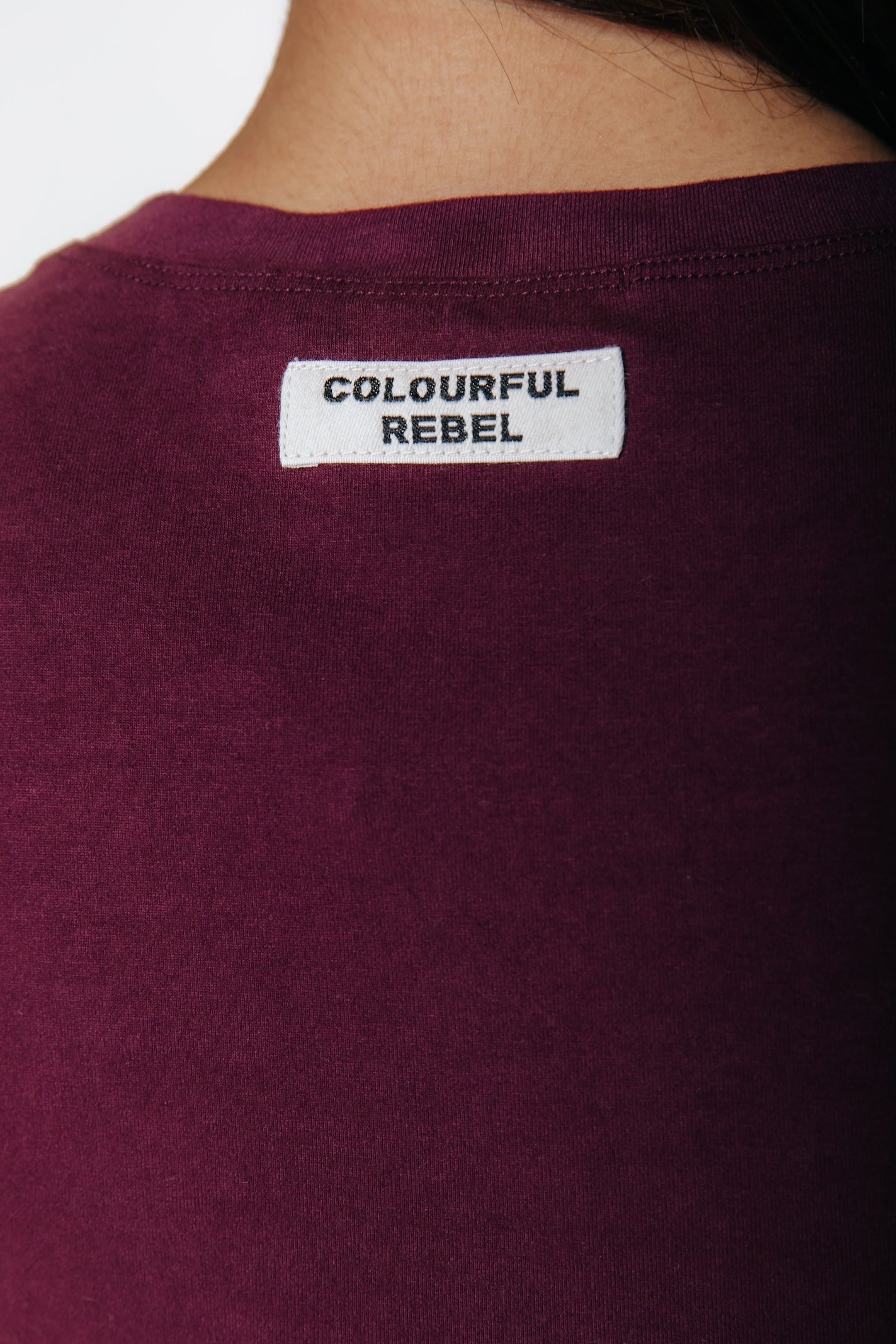 Fitted T-shirt | Merlot Red