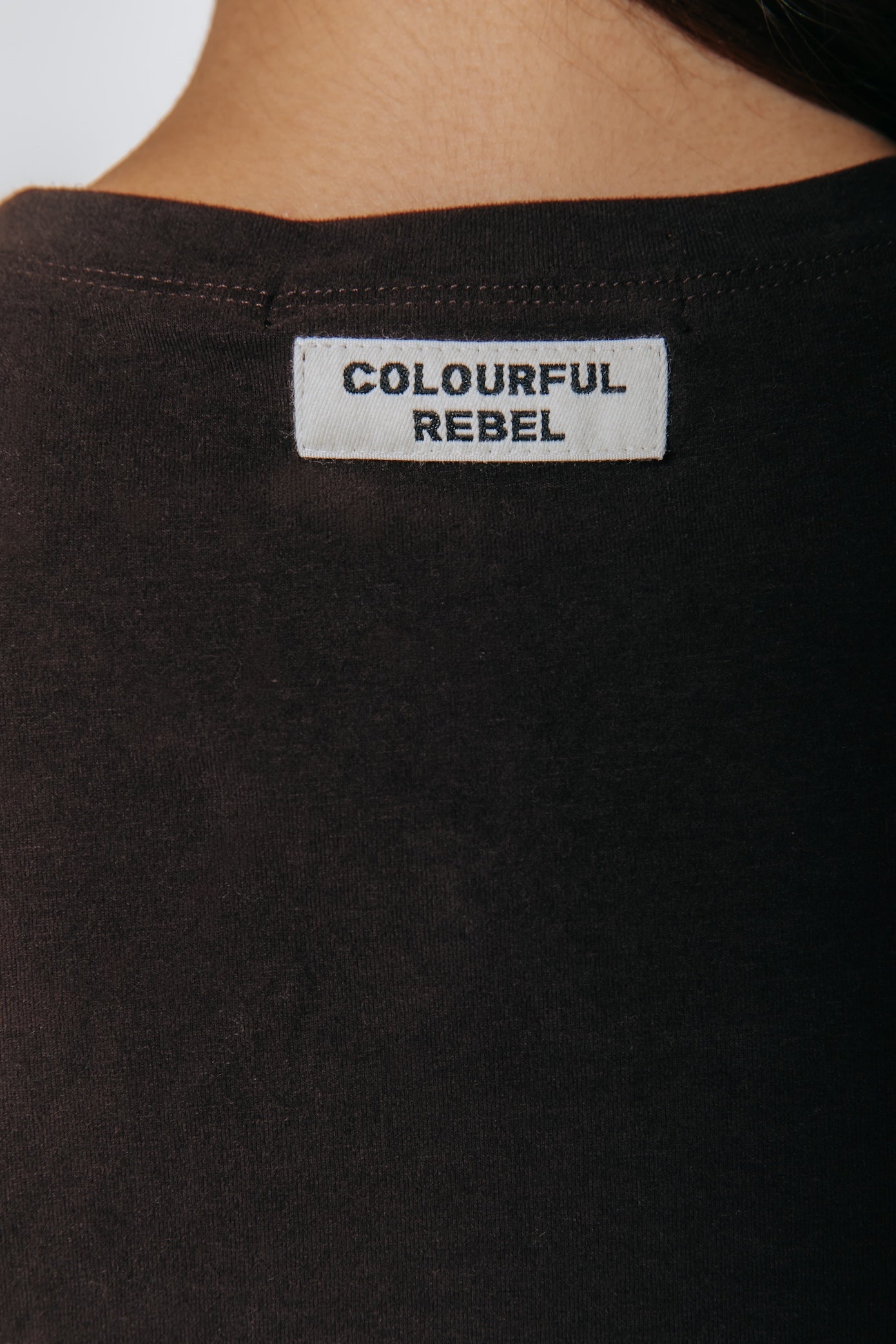 Fitted T-shirt | Darkest Brown <!-- text -->  <!-- US -->