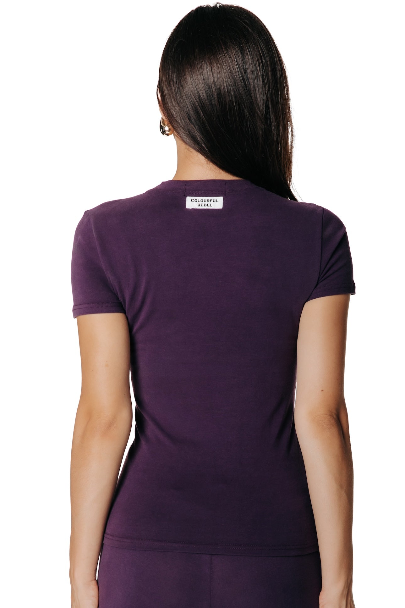 Fitted T-shirt | Dark purple