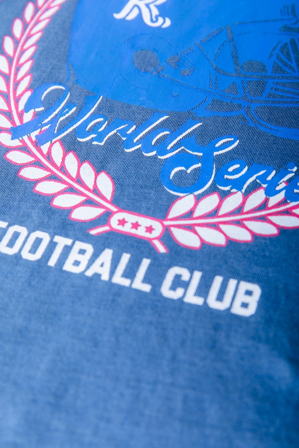 Champs 92 Washed Loosefit Tee | Medium blue