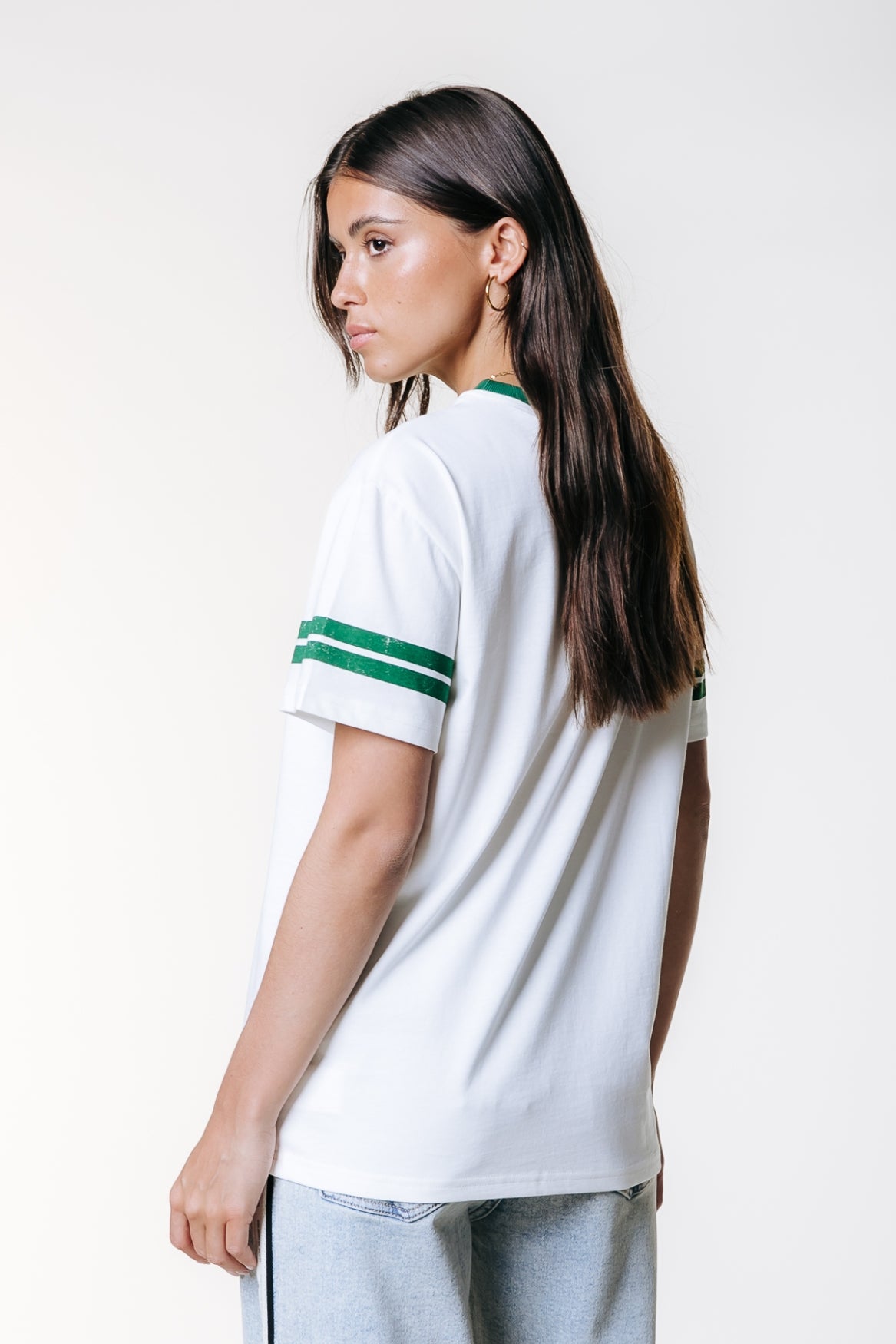 CR 33 Stripe Tee | Standard white