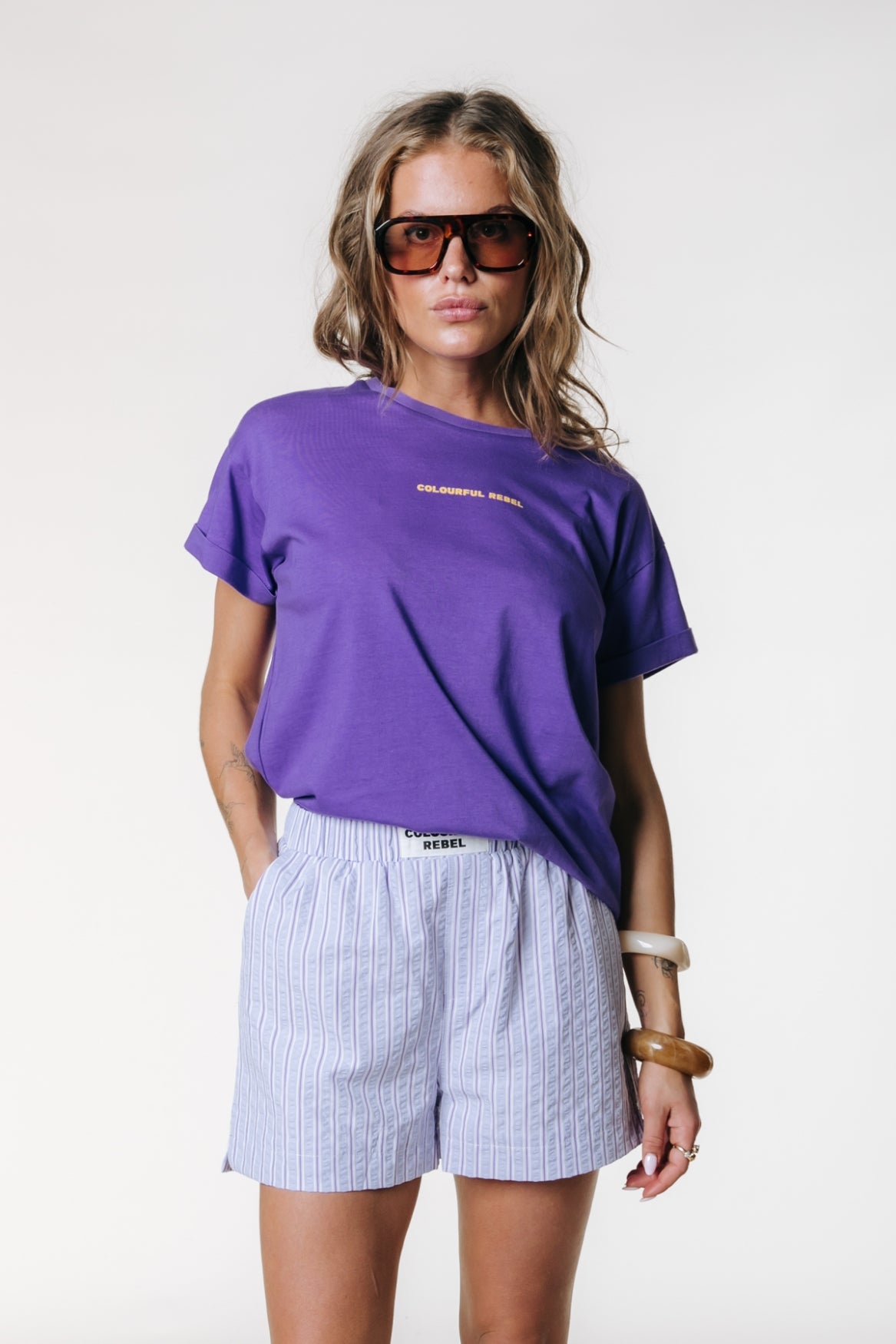 Uni Logo T-shirt | Dark Lavender