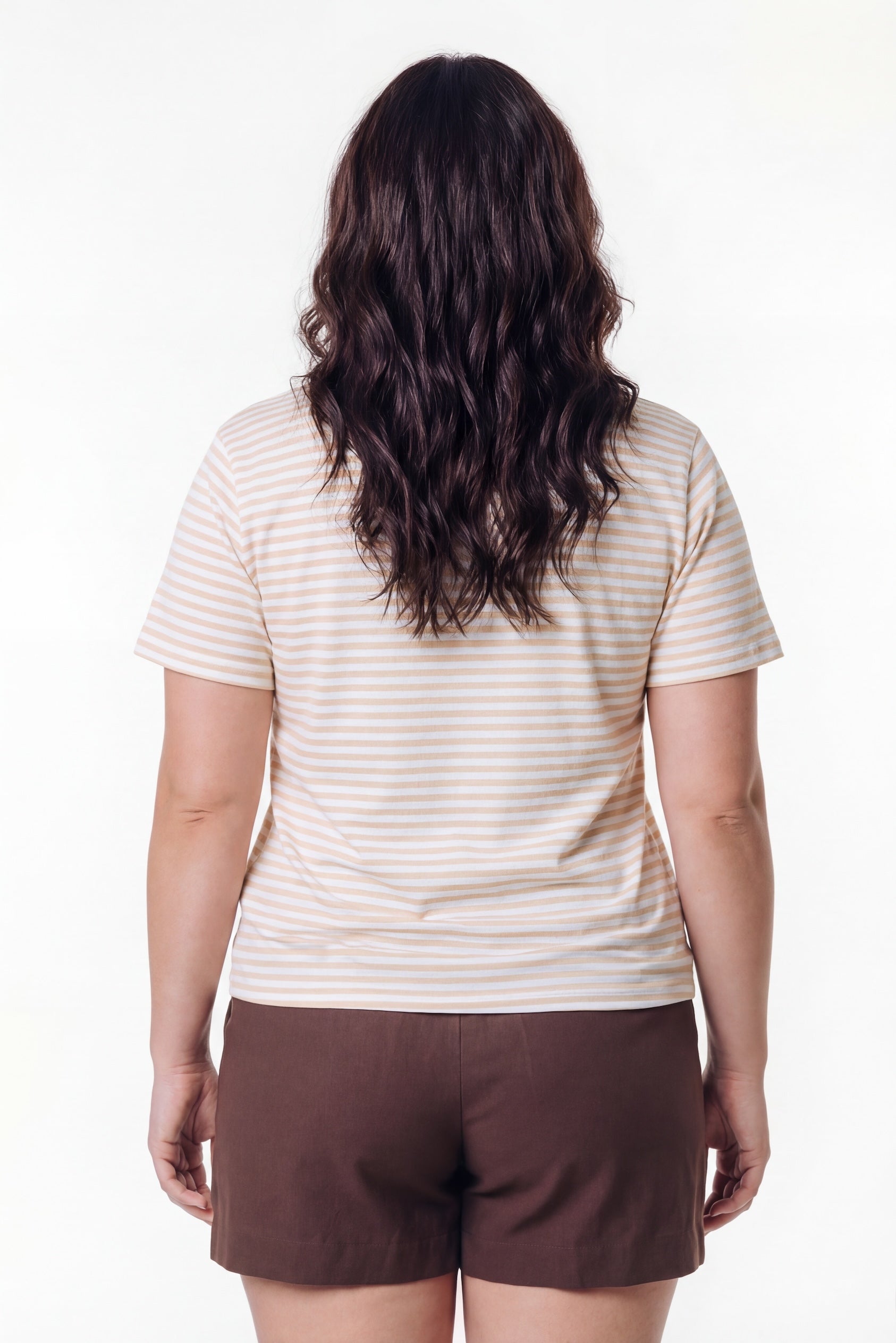 Puff Logo Stripe T-shirt | Soft yellow