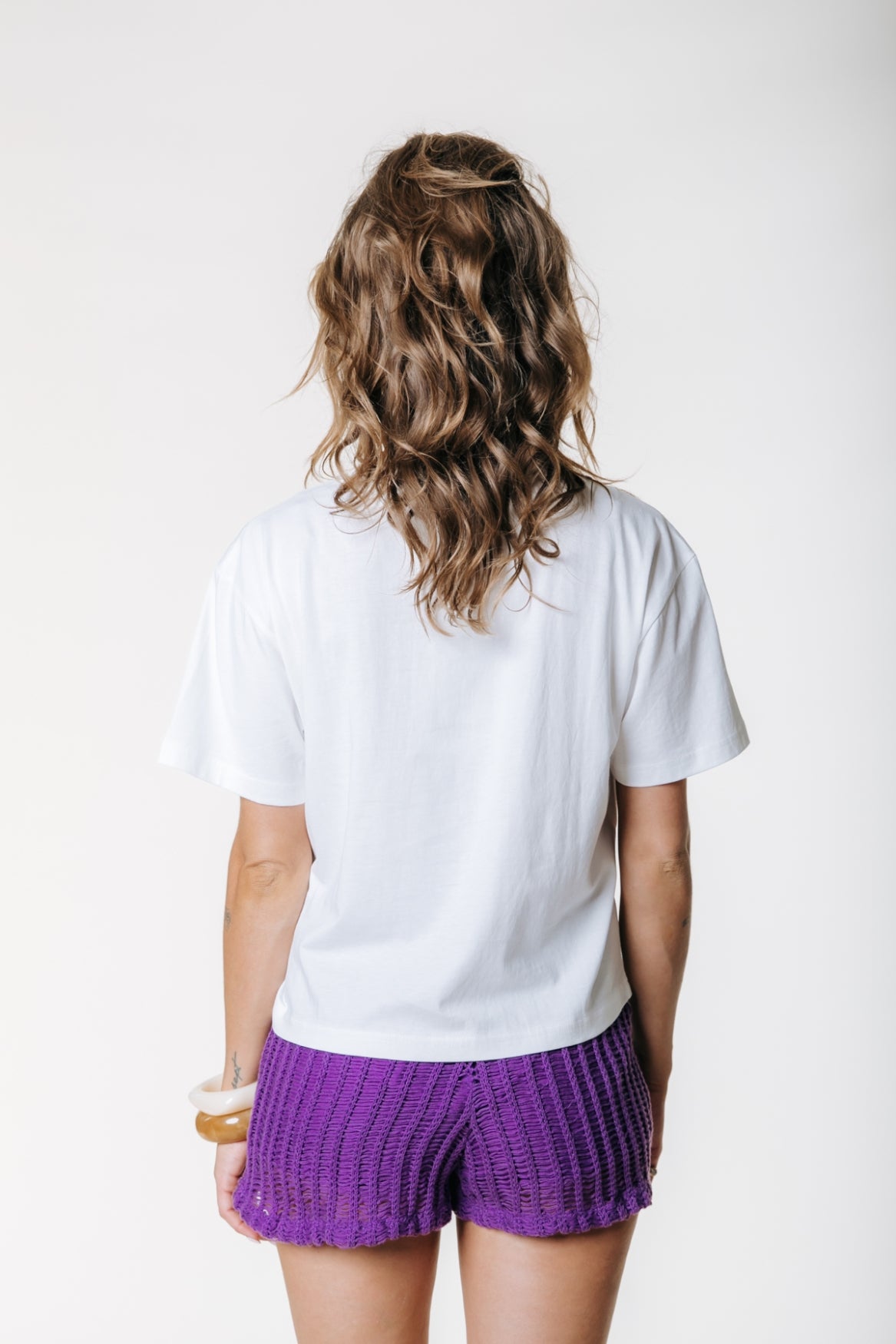 Rebels 33 Cropped T-shirt | Off white