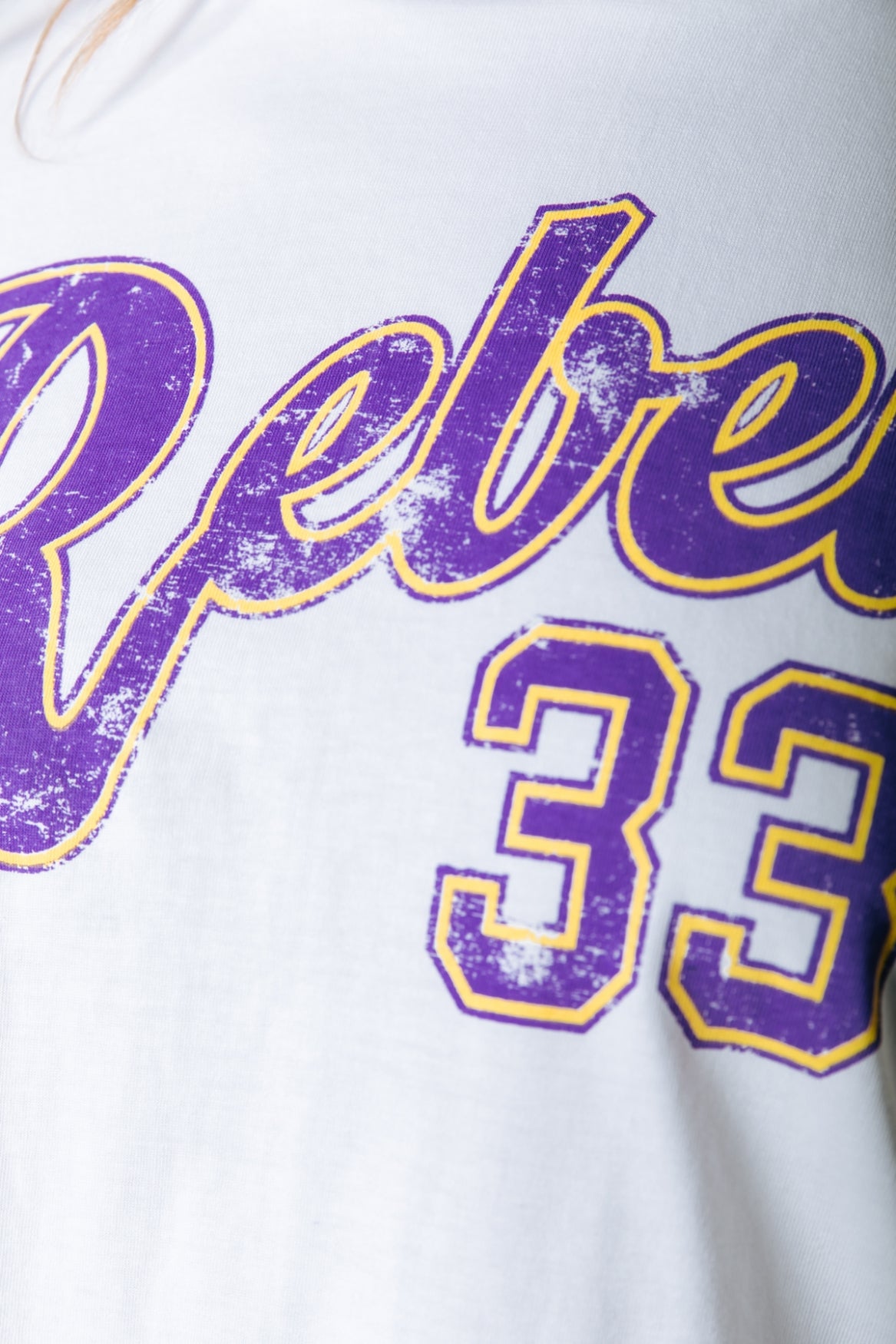 Rebels 33 Cropped T-Shirt | Off-White