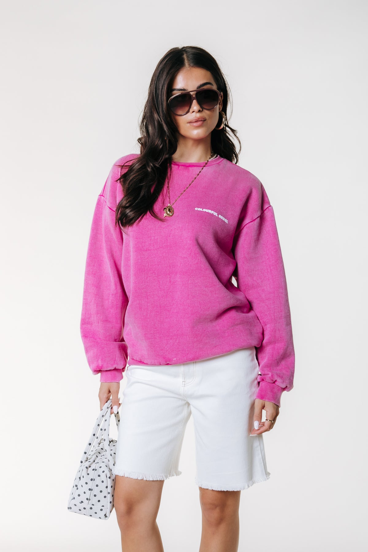 Oasis Sweat | Dark fuchsia