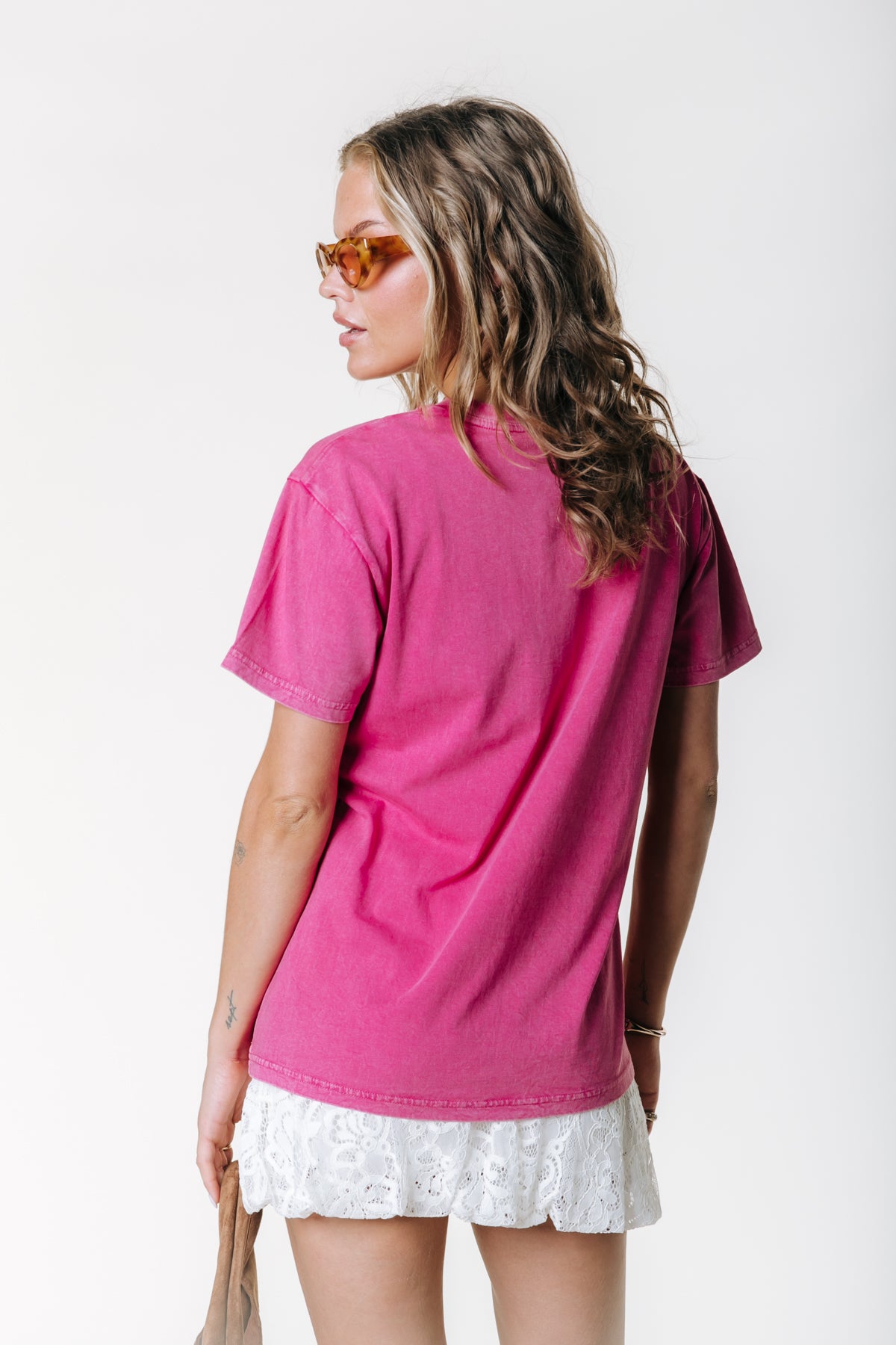 Sunny Days T-shirt | Dark fuchsia