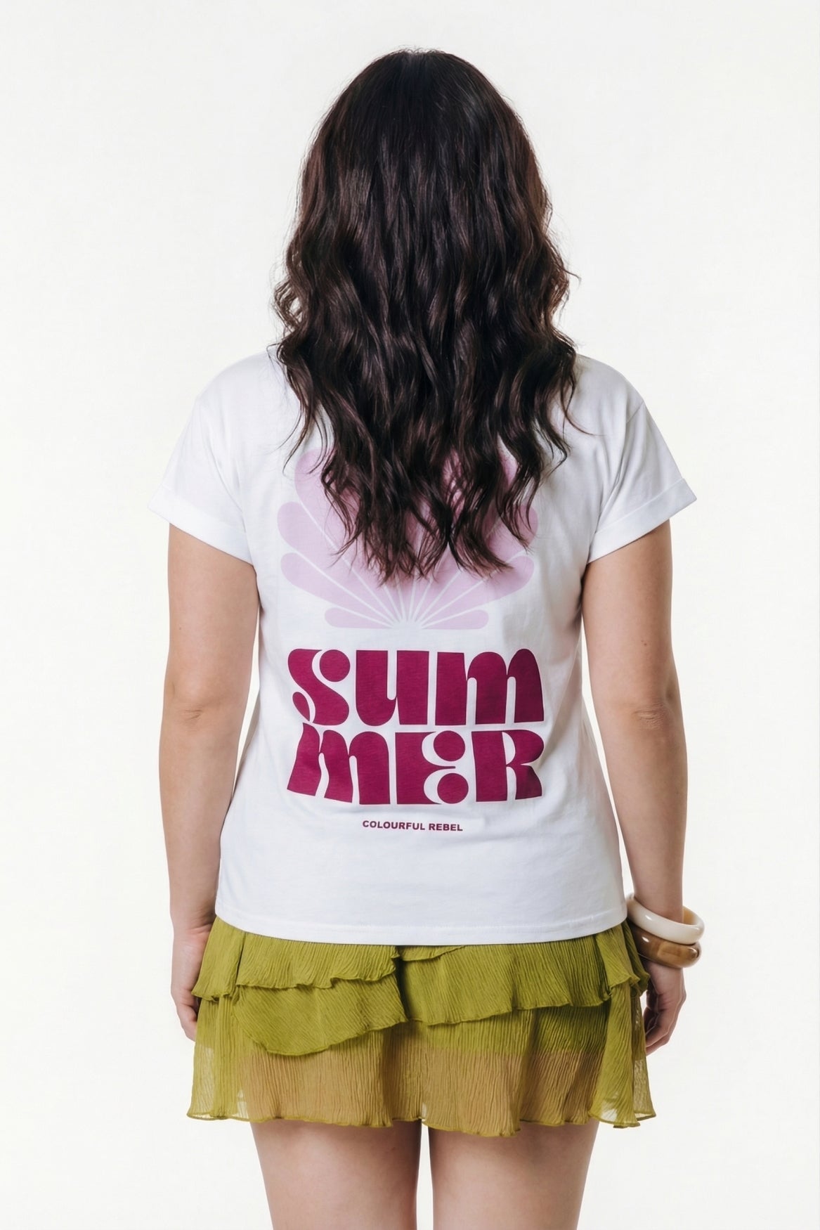 Summer Shell Boxy Tee | Standard white