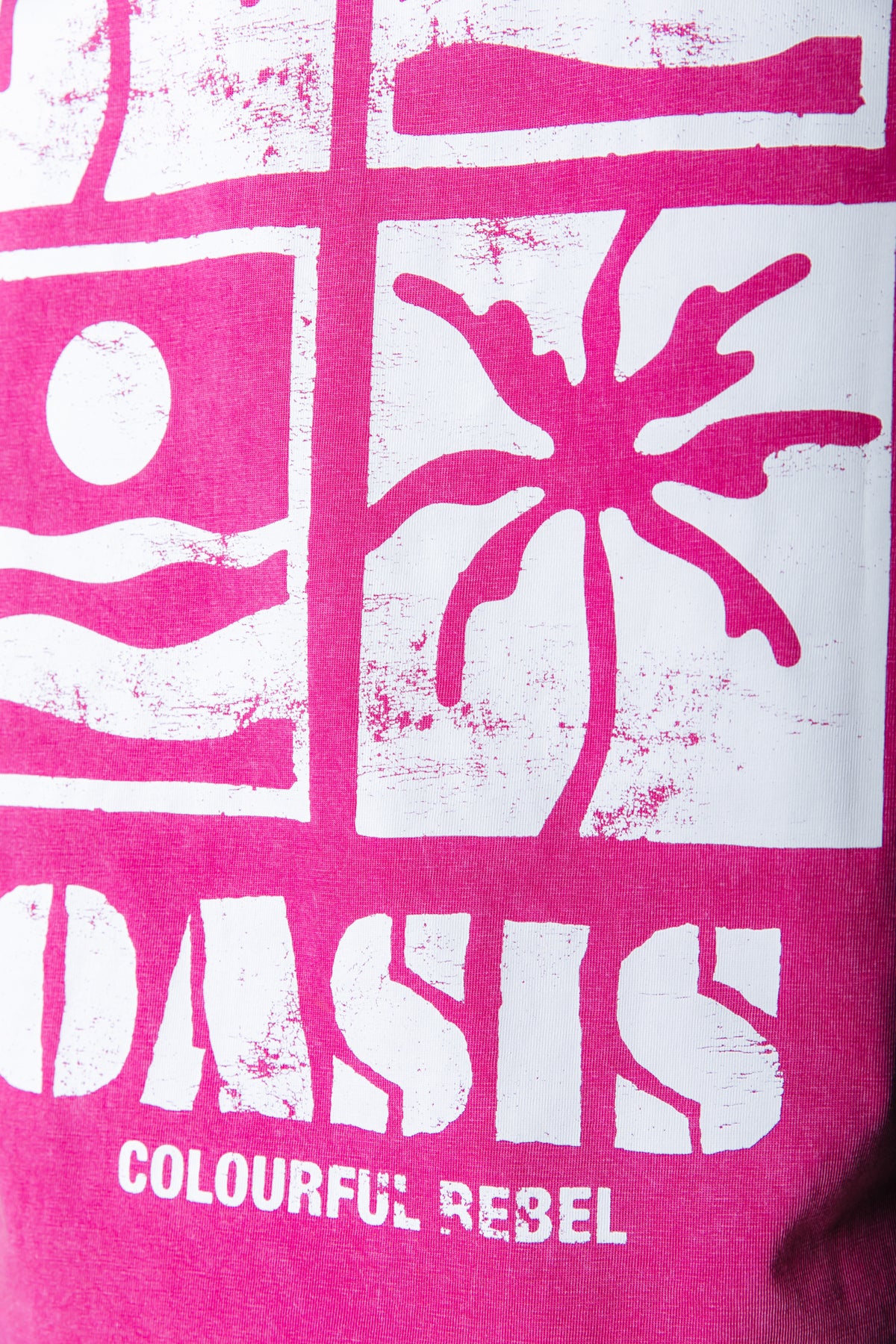 Oasis T-shirt | Dark fuchsia