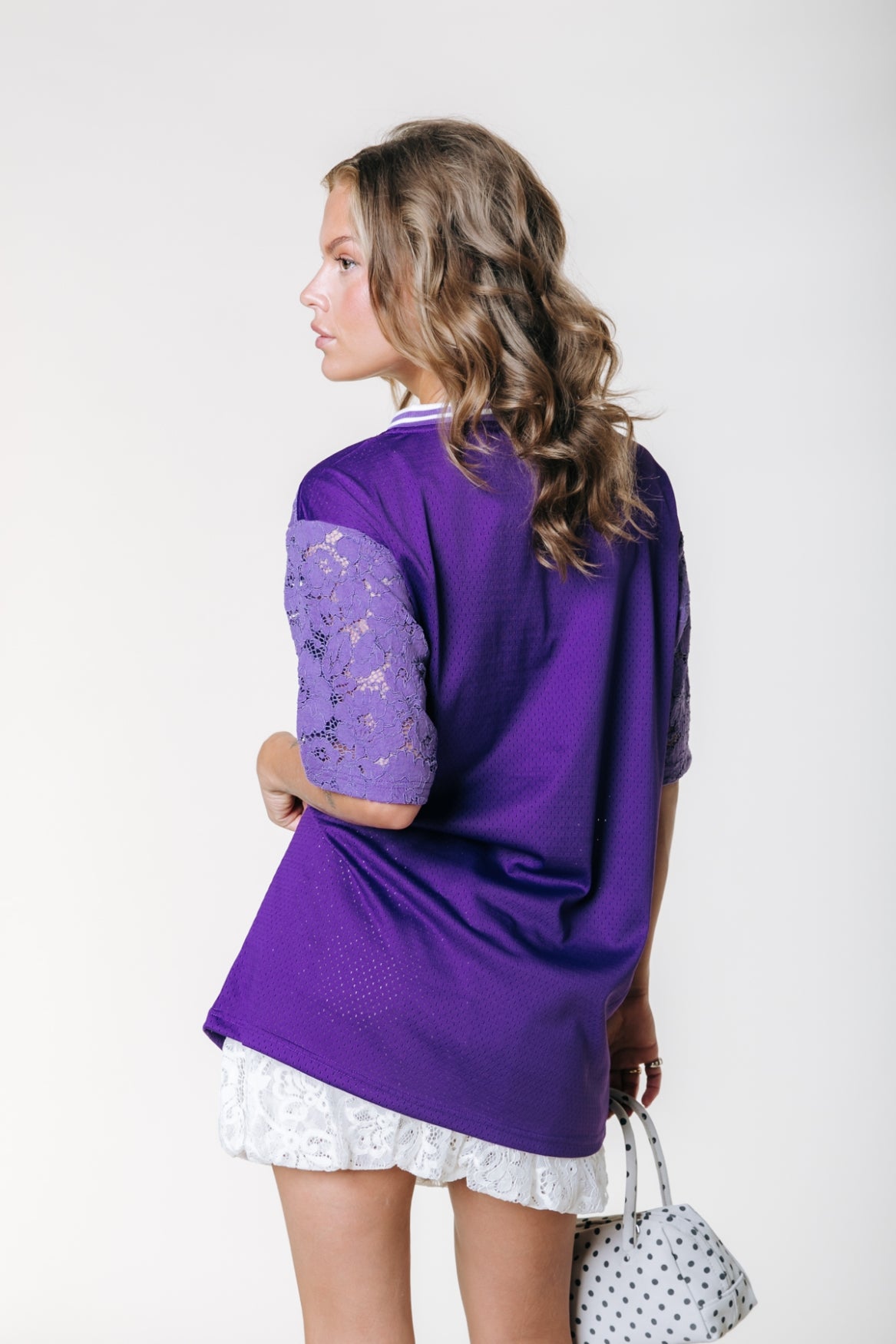 Tayla 37 Football T-shirt | Dark Lavender