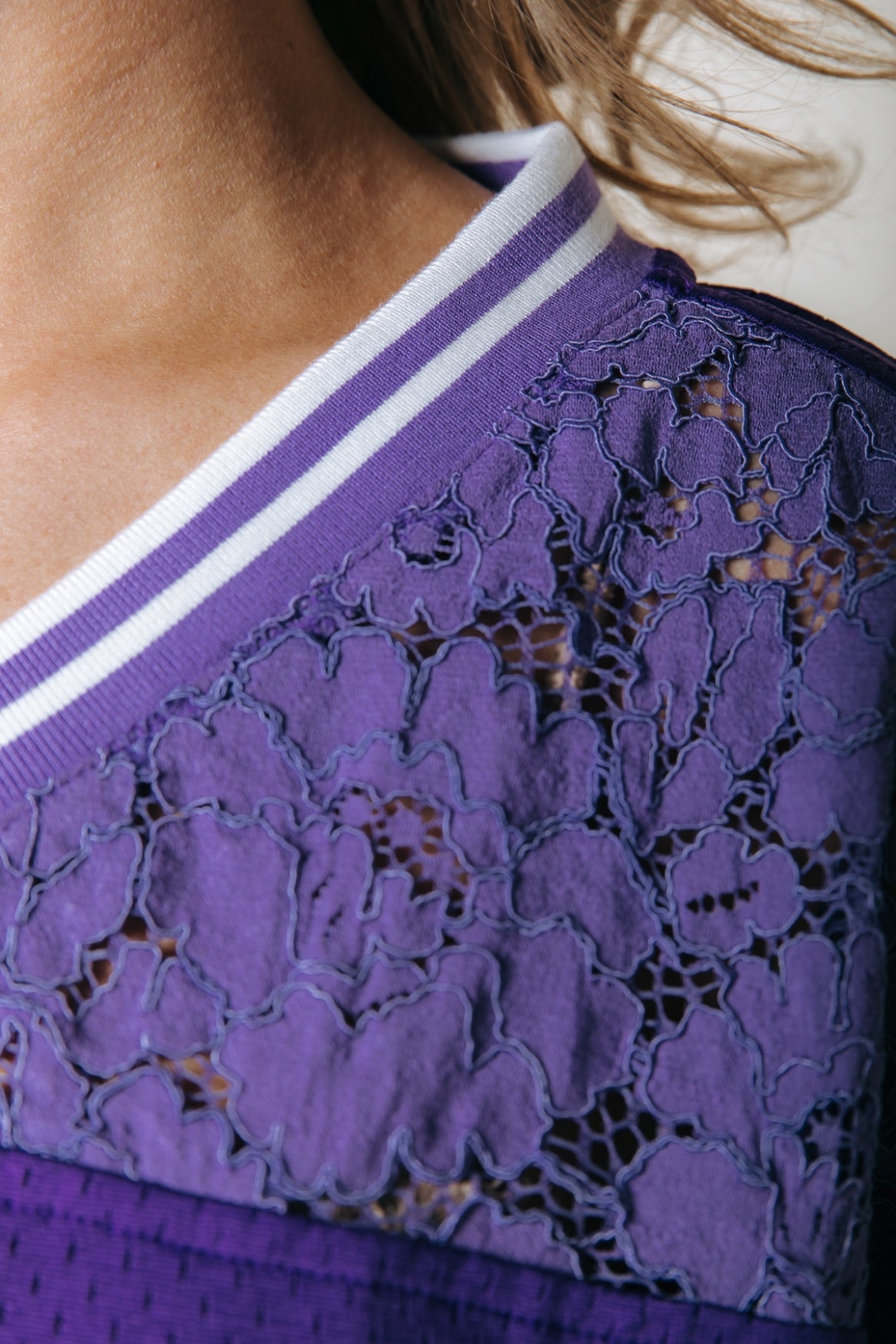 Tayla 37 Football T-shirt | Dark Lavender
