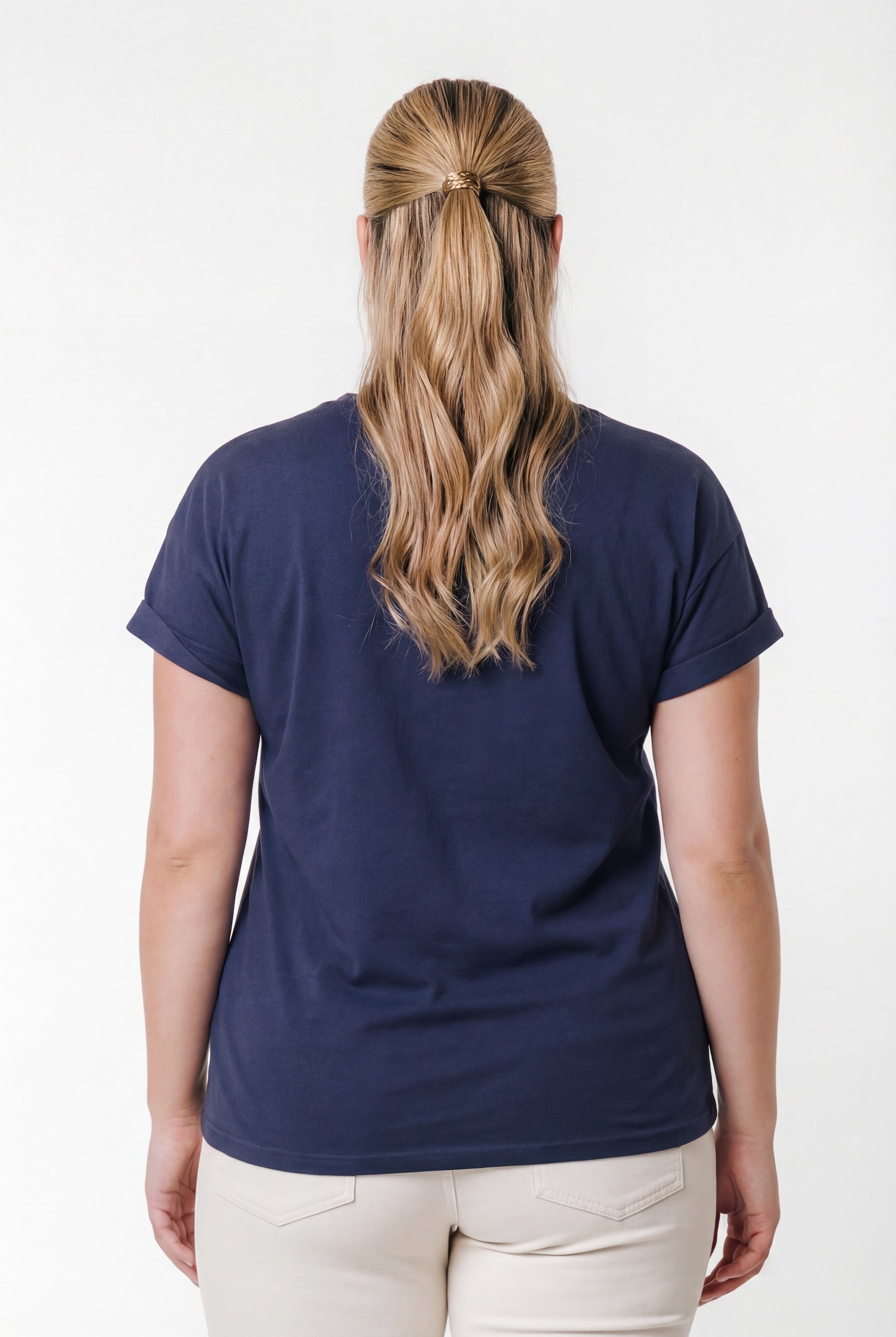 Uni Logo Boxy Tee | Dunkelblau