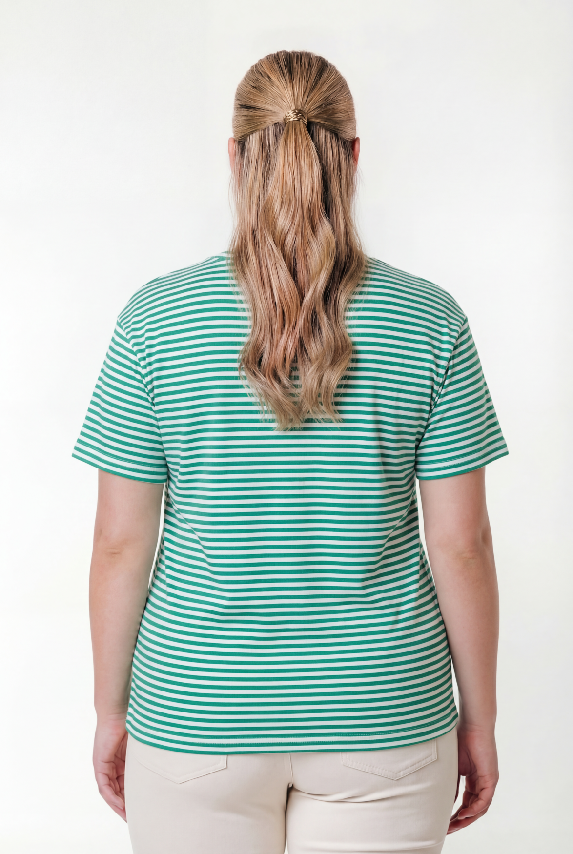 Puff Logo Stripe T-shirt | Off white