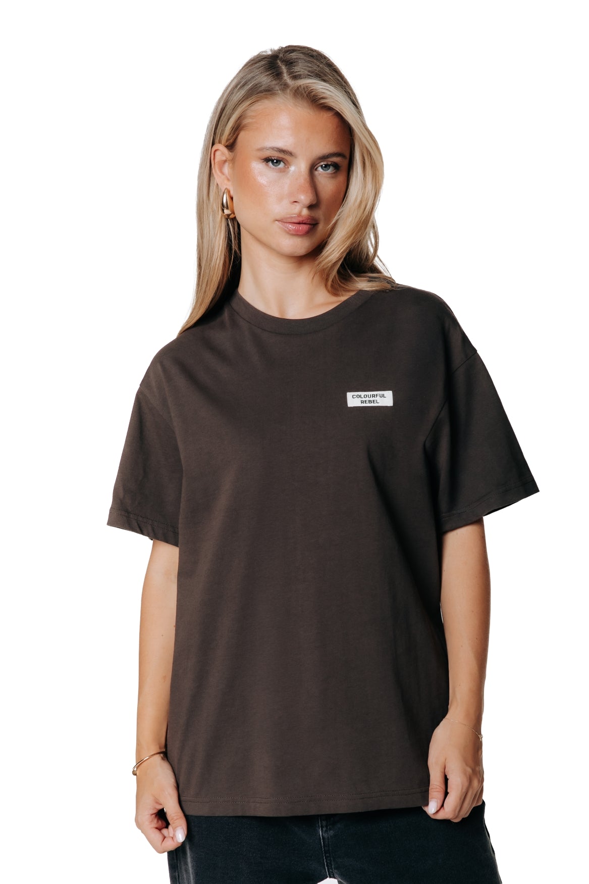 Label T-shirt | Brown