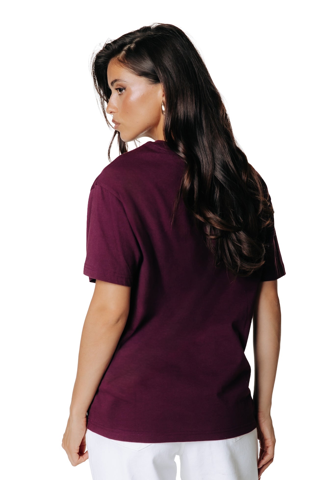Label T-shirt | Merlot Red