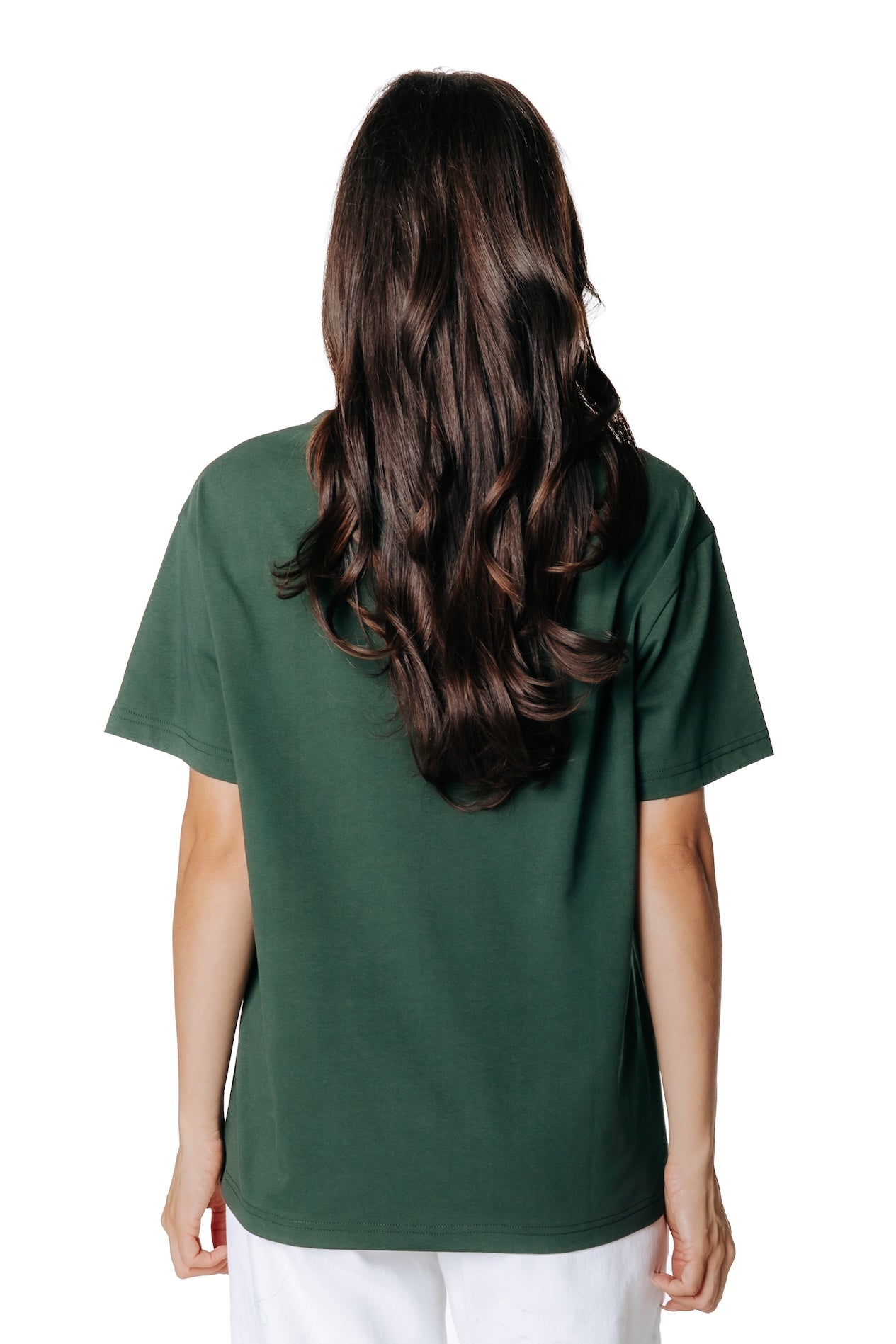 Label T-shirt | Dark green