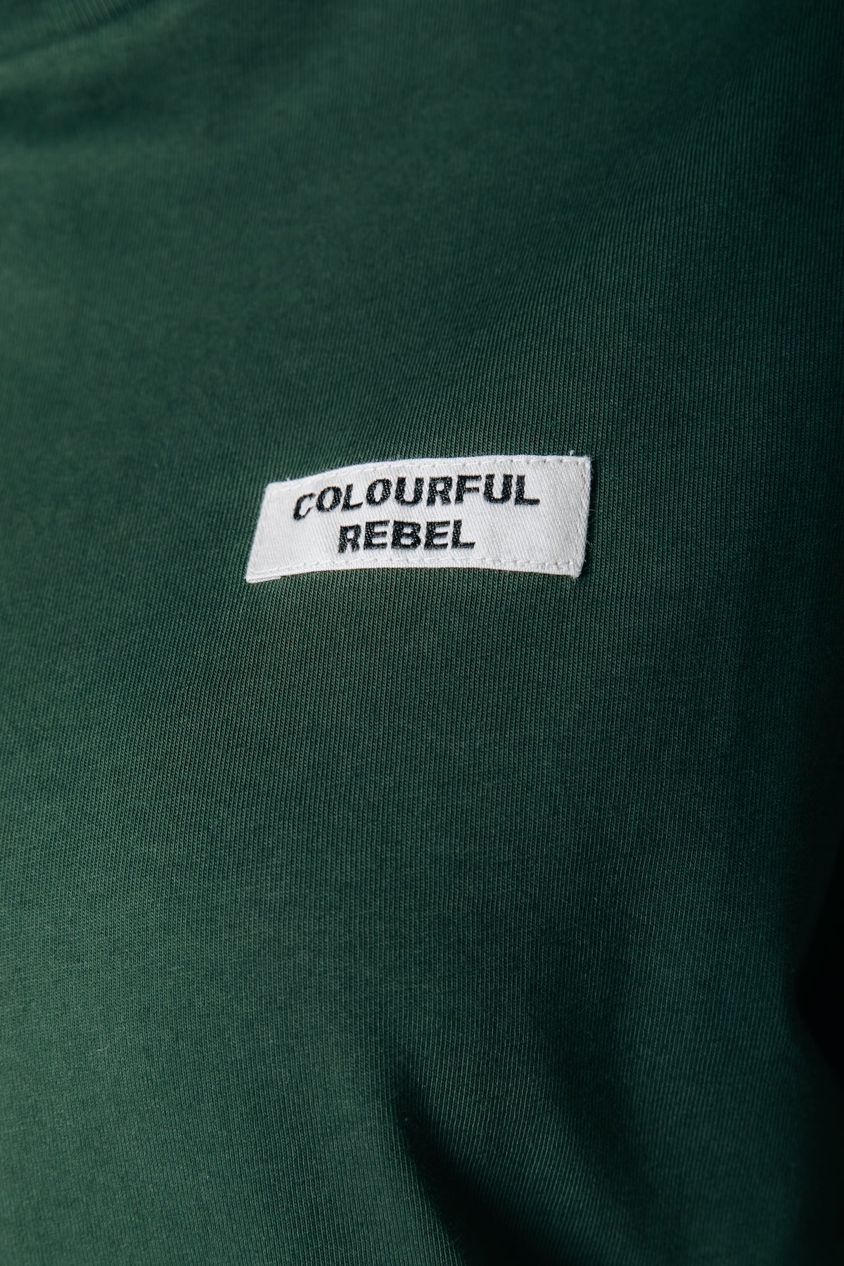 Label T-shirt | Dark green