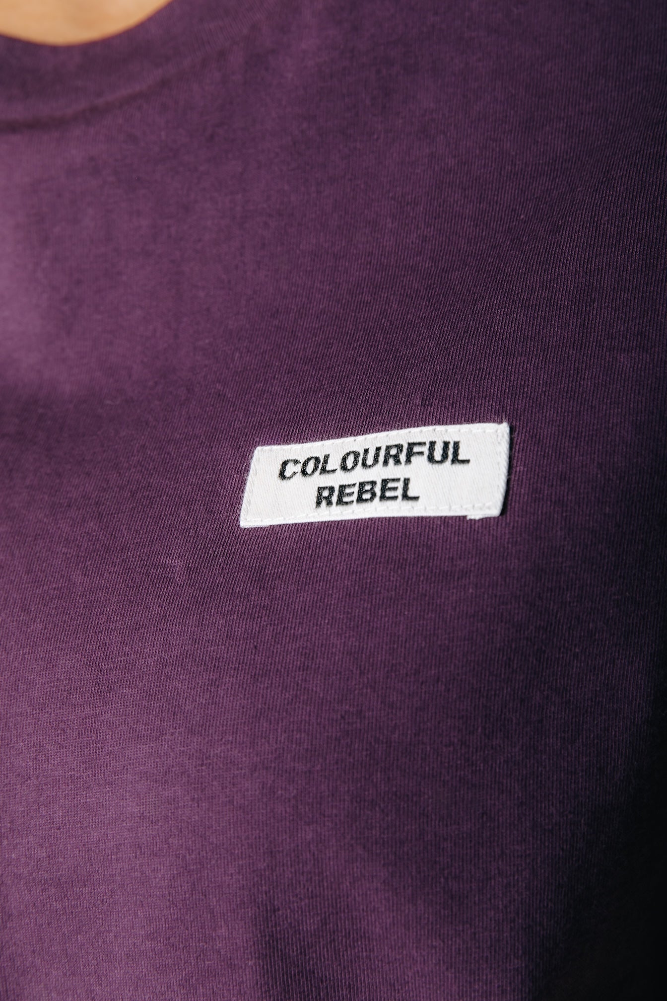Label T-shirt | Dark purple