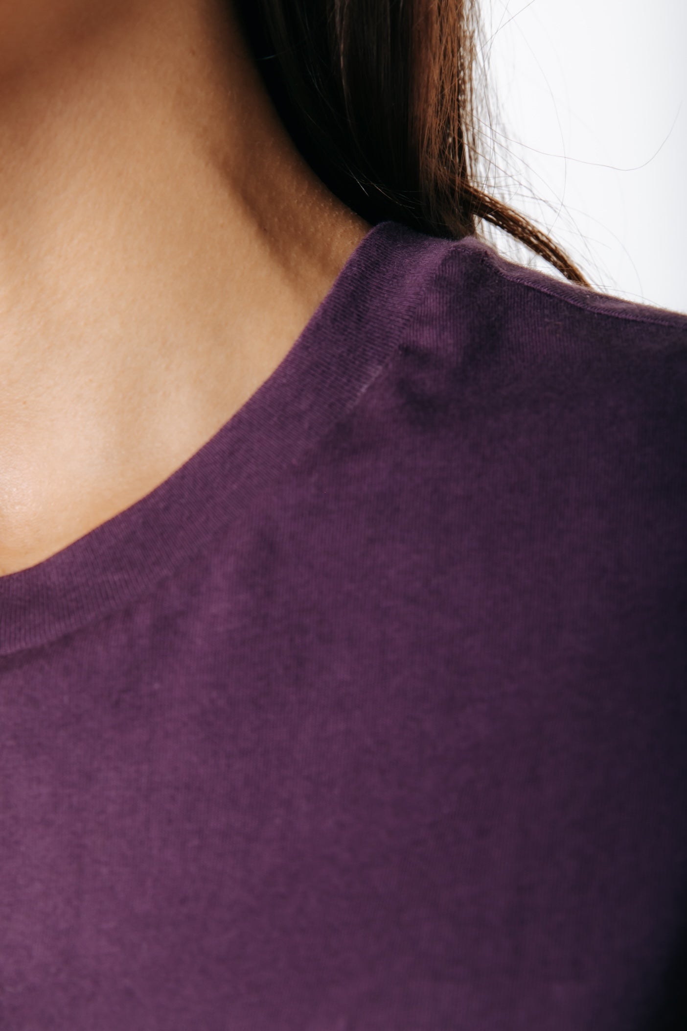 Label T-shirt | Dark purple
