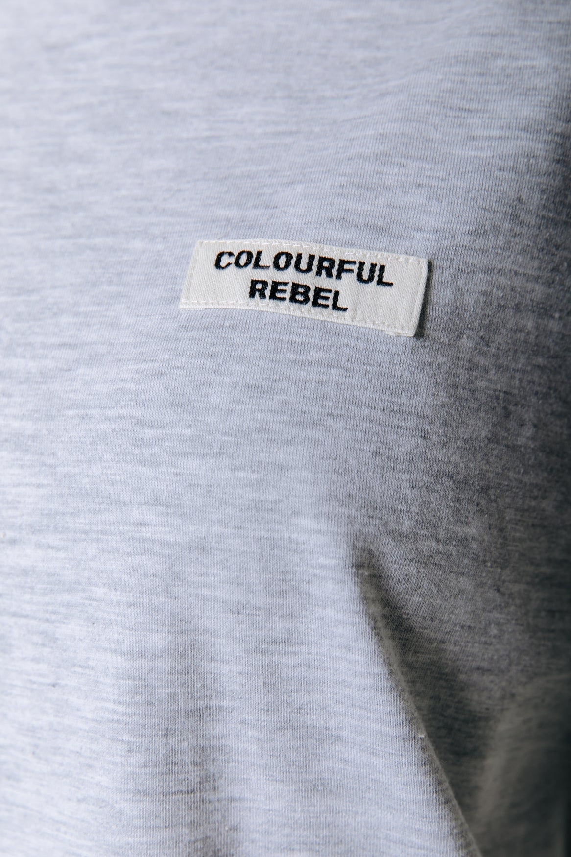 Uni Label T-shirt | Light gray blend