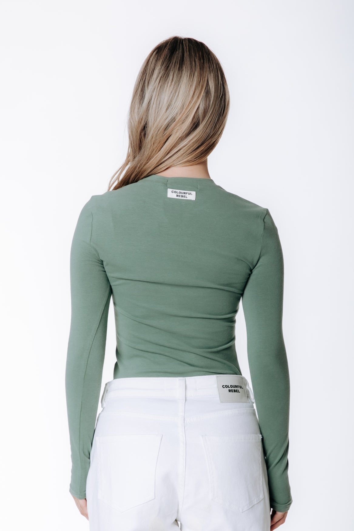Fitted Longsleeve Top | Olive Green